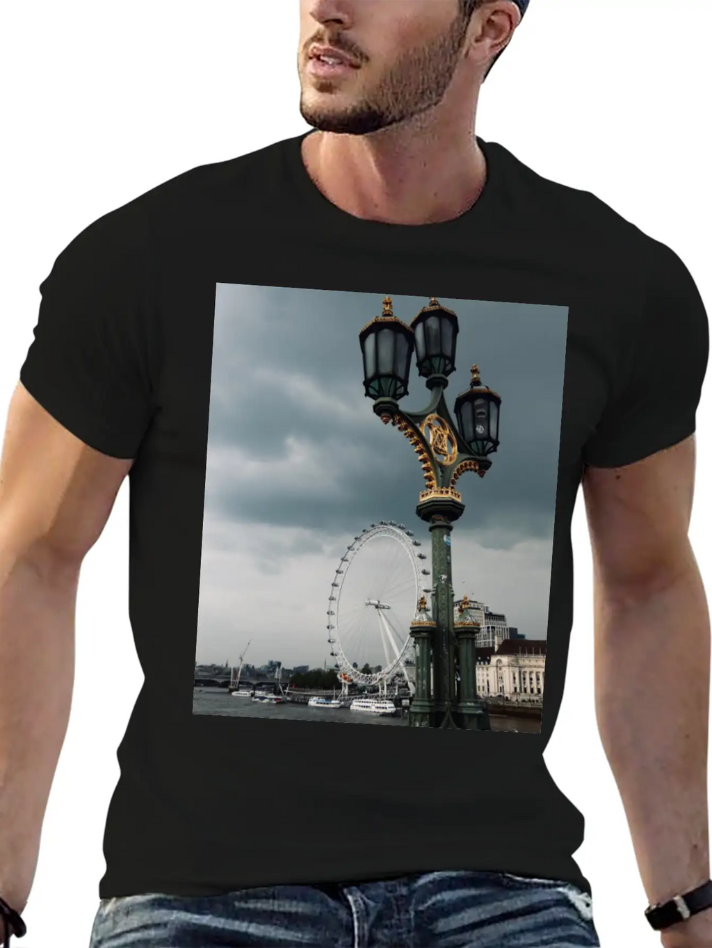 London - Grey (as Always) Unisex Short Sleeve Soft Cotton T-Shirt – Casual Everyday Wear