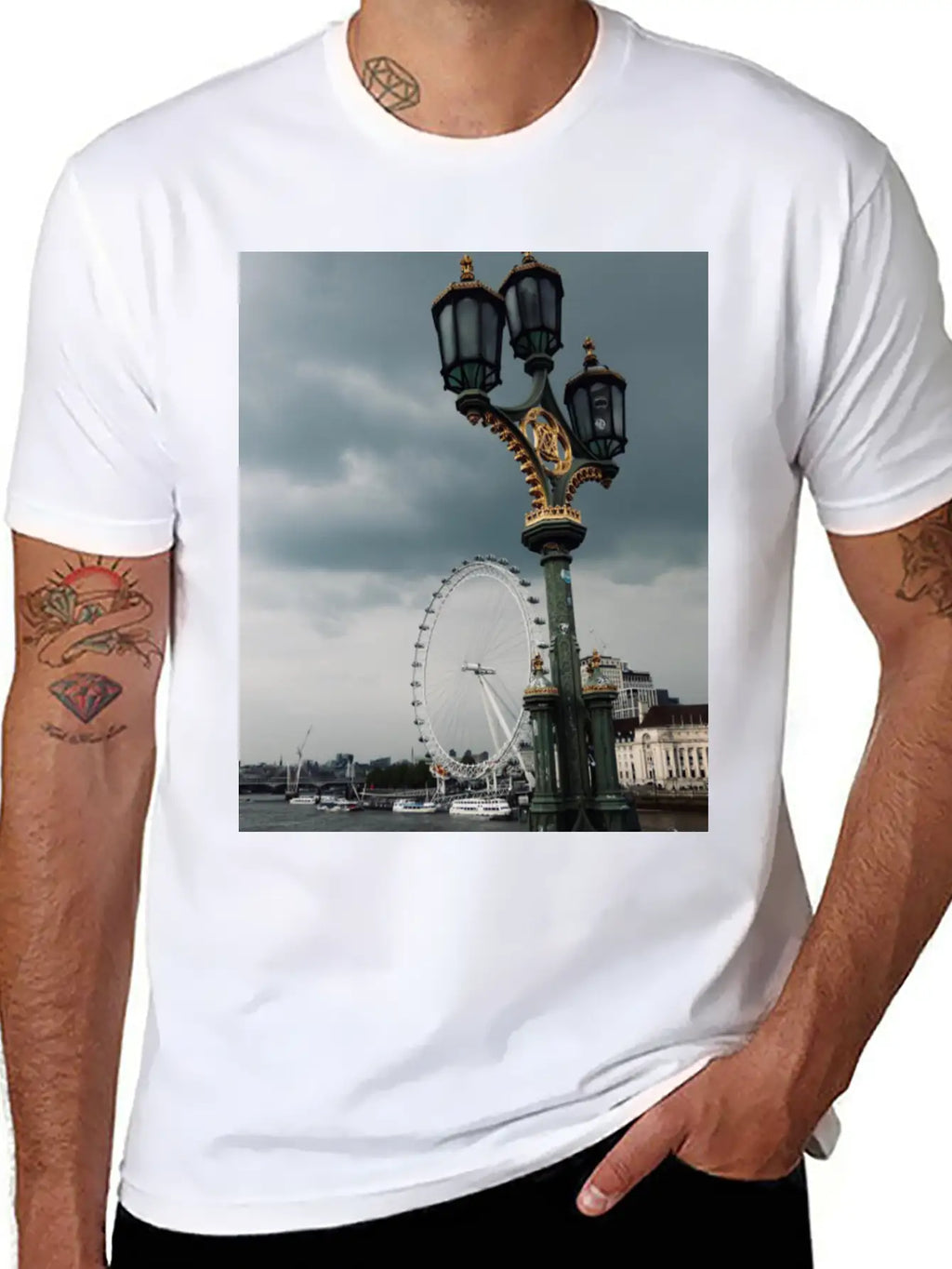 London - Grey (as Always) Unisex Short Sleeve Soft Cotton T-Shirt – Casual Everyday Wear