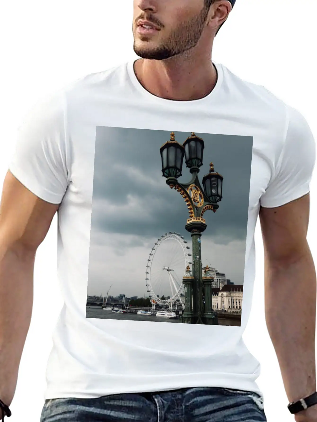 London - Grey (as Always) Unisex Short Sleeve Soft Cotton T-Shirt – Casual Everyday Wear