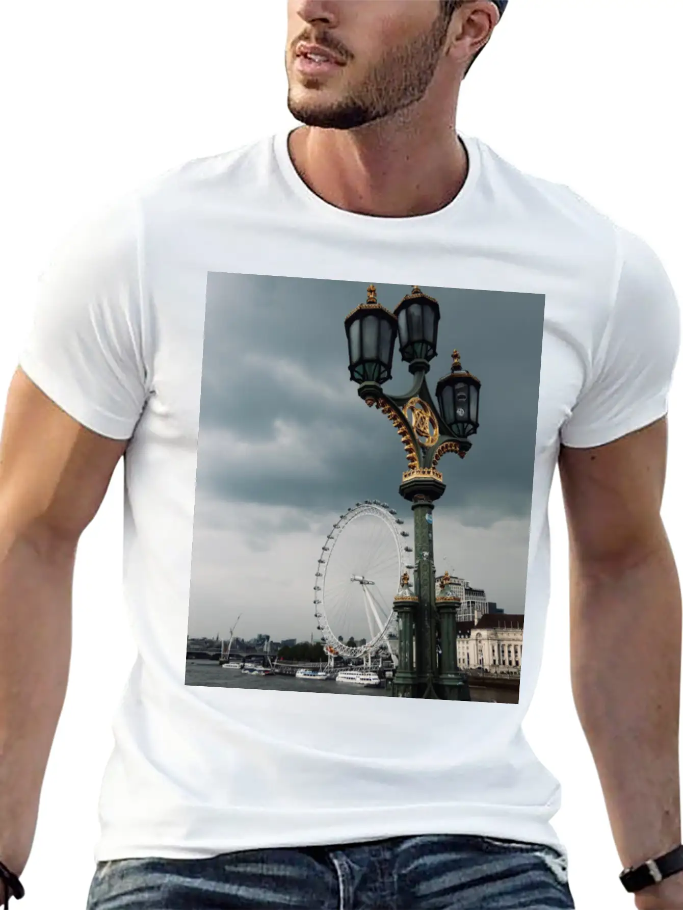 London - Grey (as Always) Unisex Short Sleeve Soft Cotton T-Shirt – Casual Everyday Wear