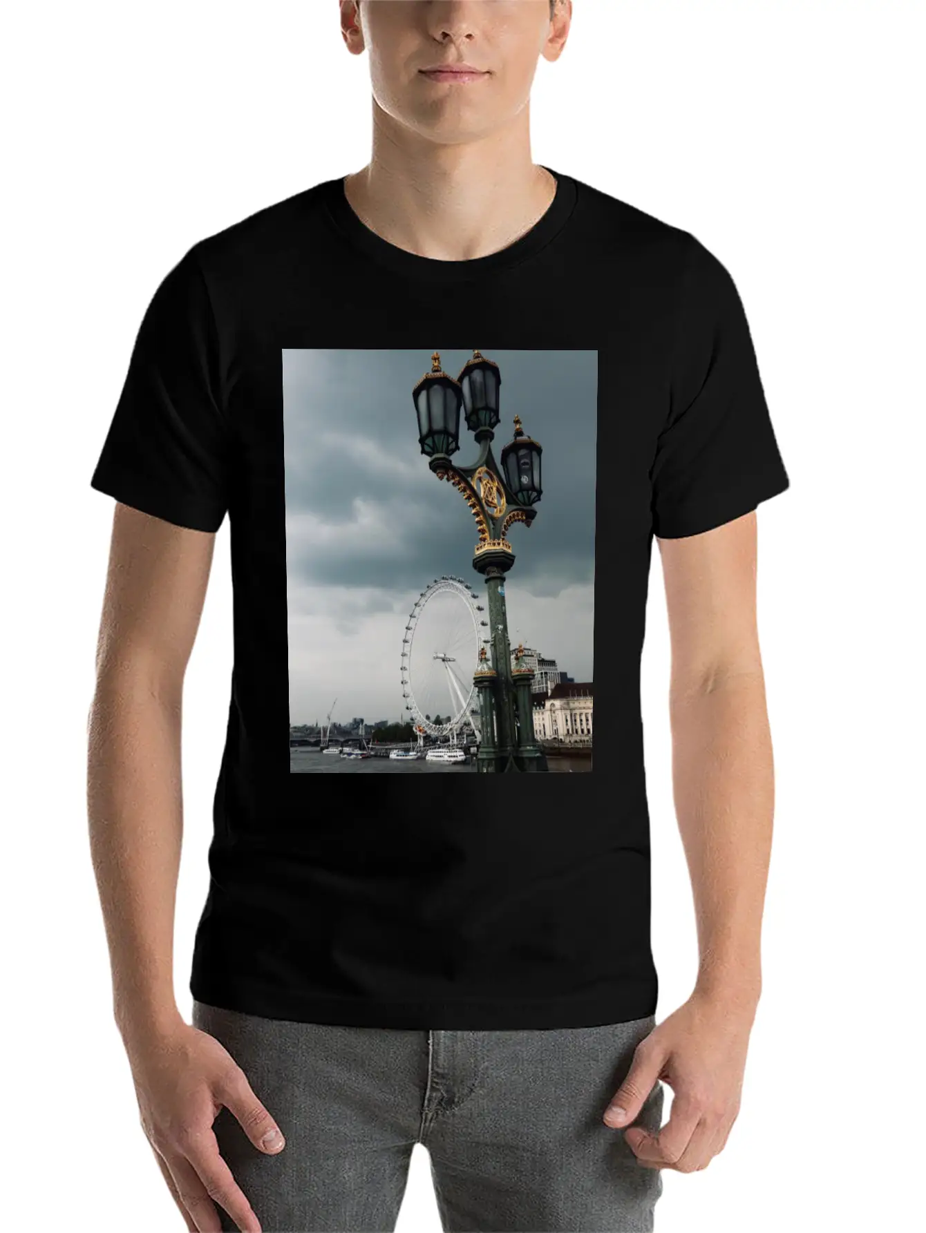 London - Grey (as Always) Unisex Short Sleeve Soft Cotton T-Shirt – Casual Everyday Wear