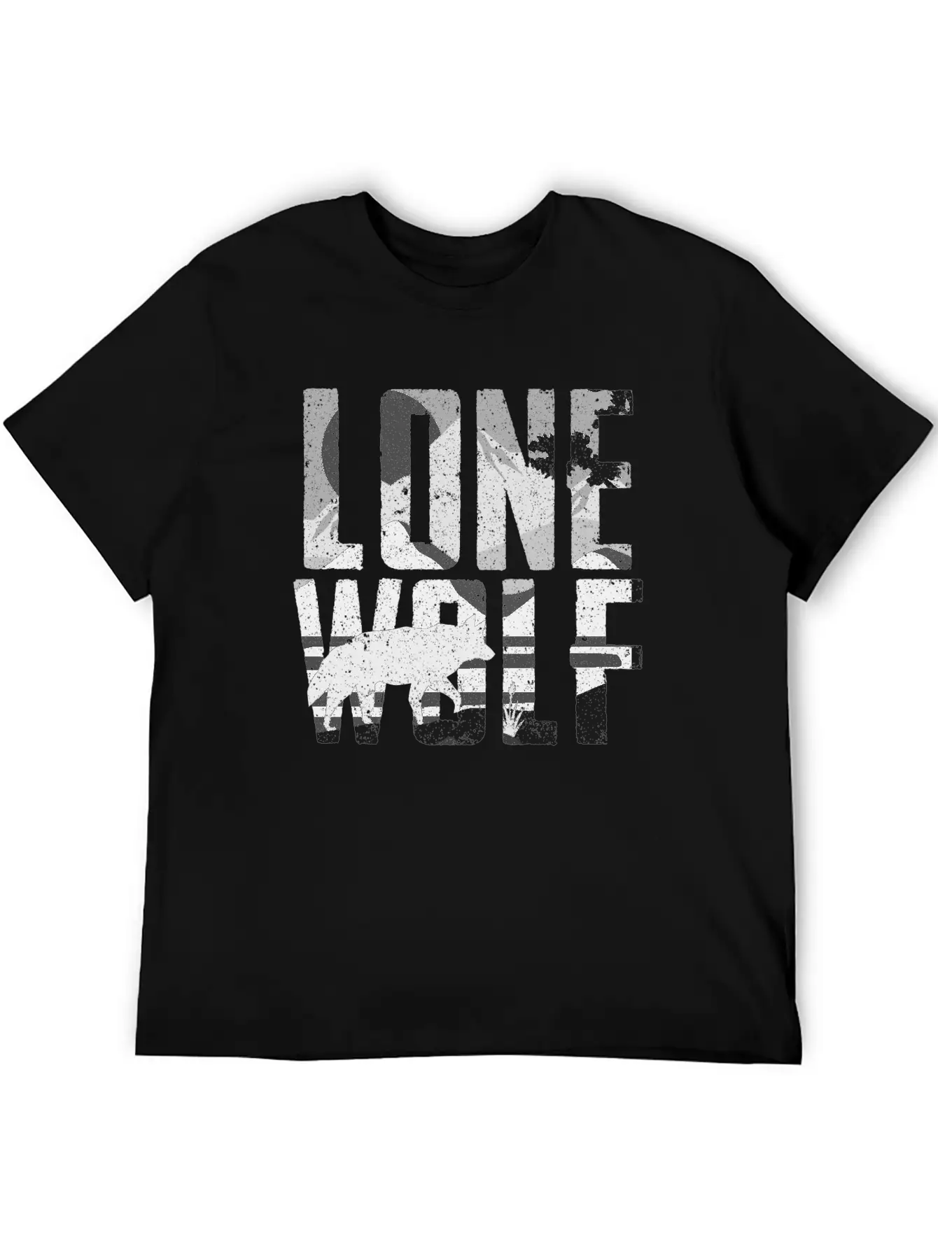 Lone Wolf Gift Unisex Short Sleeve Soft Cotton T-Shirt – Casual Everyday Wear