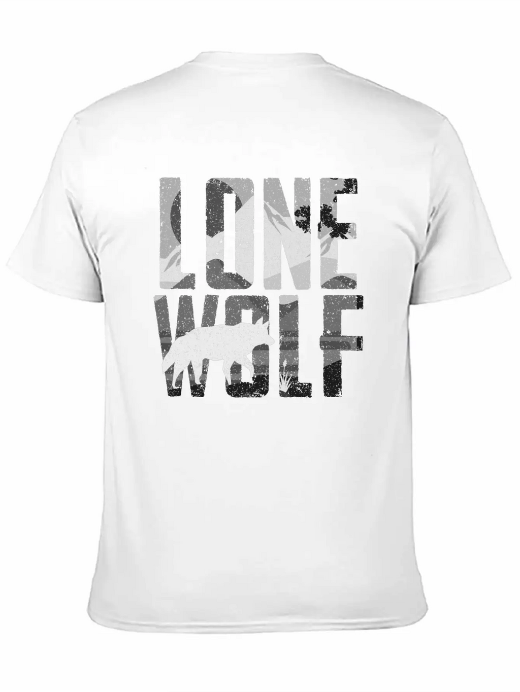 Lone Wolf Gift Unisex Short Sleeve Soft Cotton T-Shirt – Casual Everyday Wear