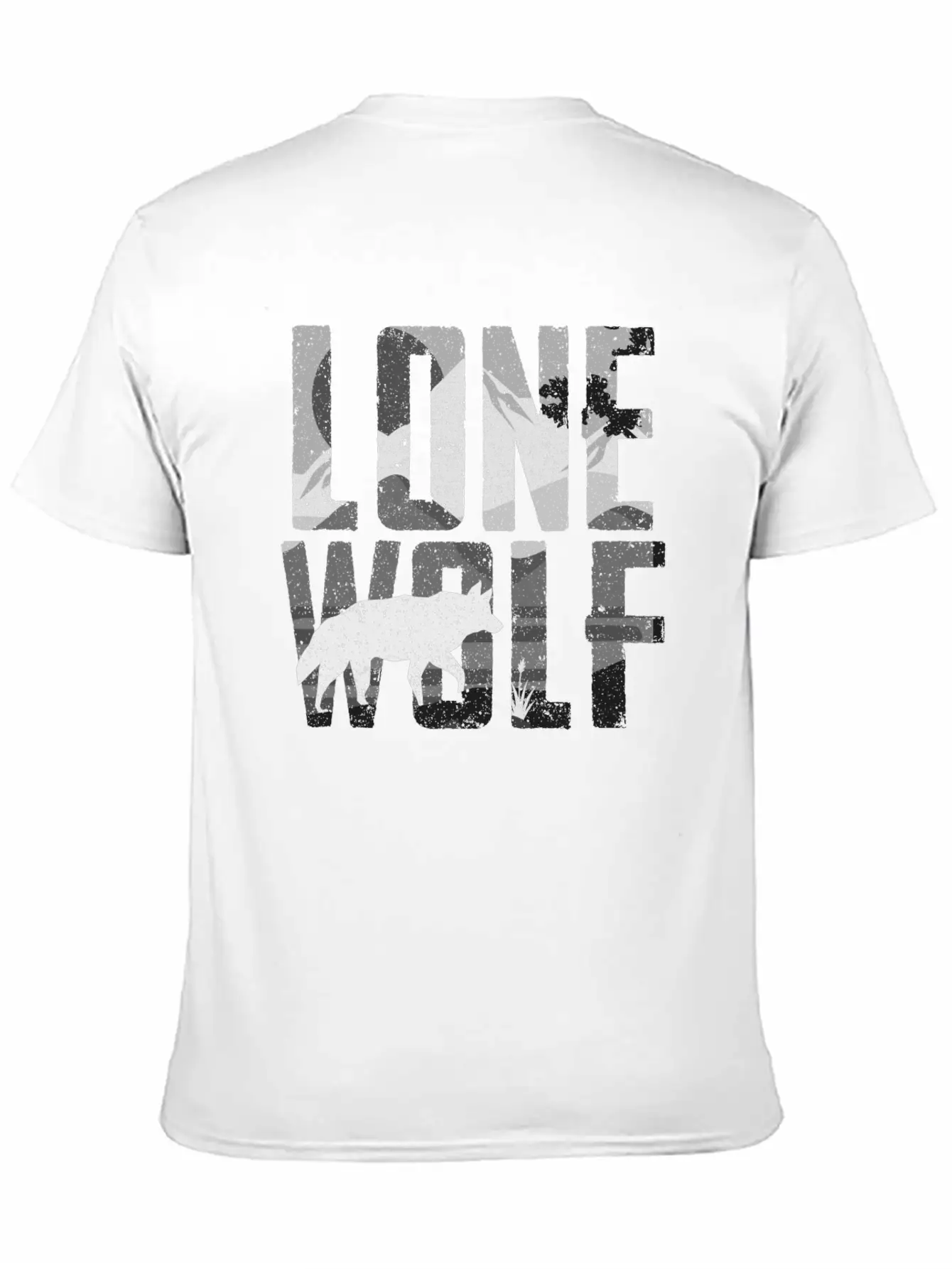 Lone Wolf Gift Unisex Short Sleeve Soft Cotton T-Shirt – Casual Everyday Wear