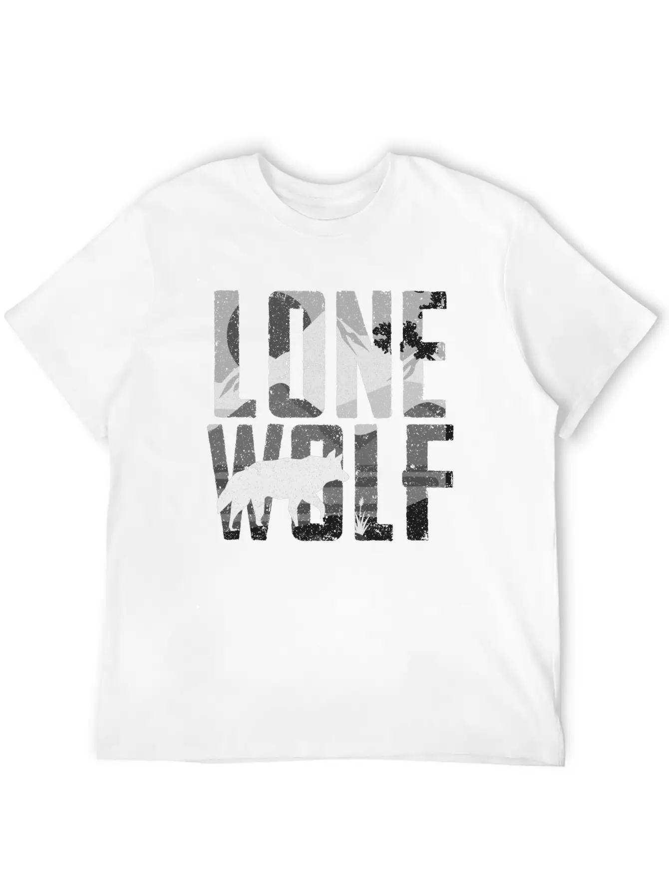 Lone Wolf Gift Unisex Short Sleeve Soft Cotton T-Shirt – Casual Everyday Wear