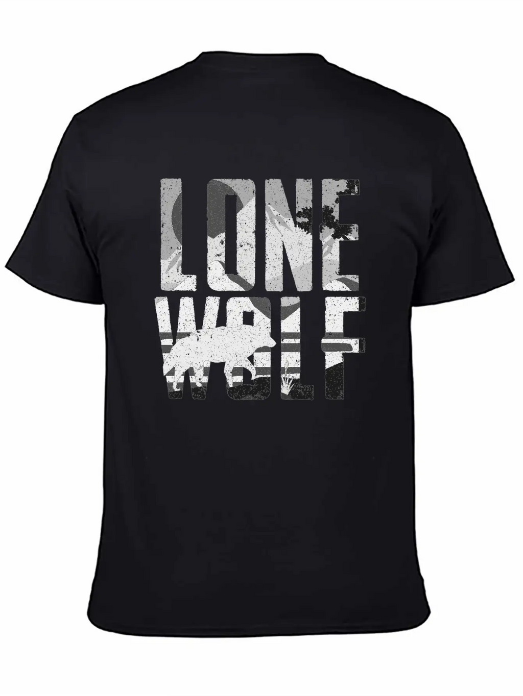 Lone Wolf Gift Unisex Short Sleeve Soft Cotton T-Shirt – Casual Everyday Wear
