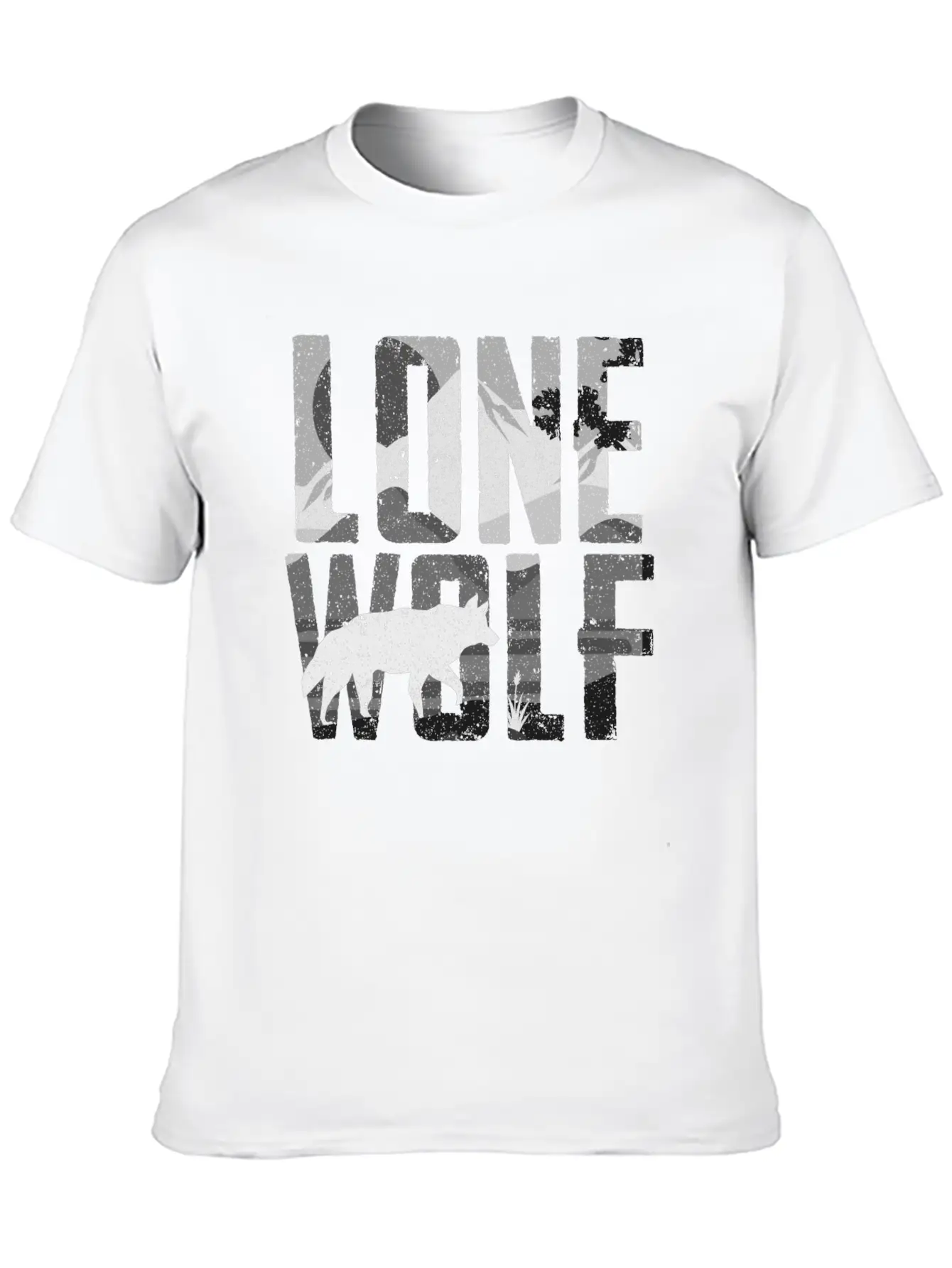 Lone Wolf Gift Unisex Short Sleeve Soft Cotton T-Shirt – Casual Everyday Wear