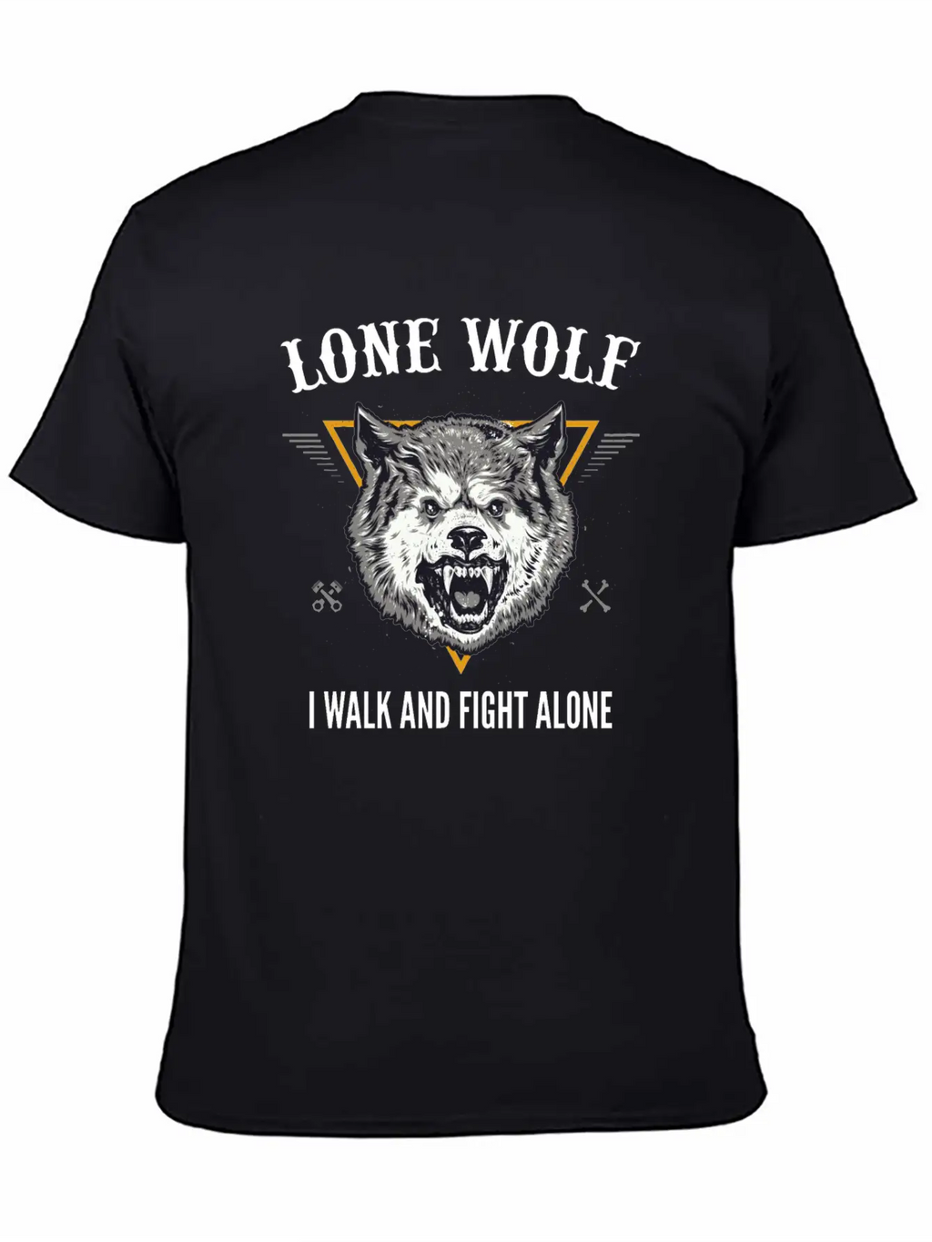 Lone Wolf I Walk And Fight Alone Loner Motivation Unisex Casual T-Shirt – Clean Design For Daily Comfort