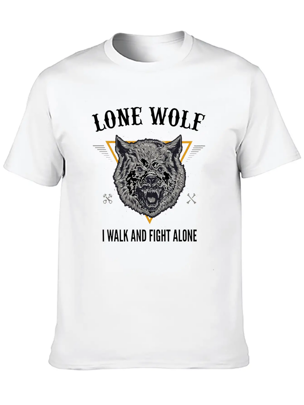 Lone Wolf I Walk And Fight Alone Loner Motivation Unisex Casual T-Shirt – Clean Design For Daily Comfort