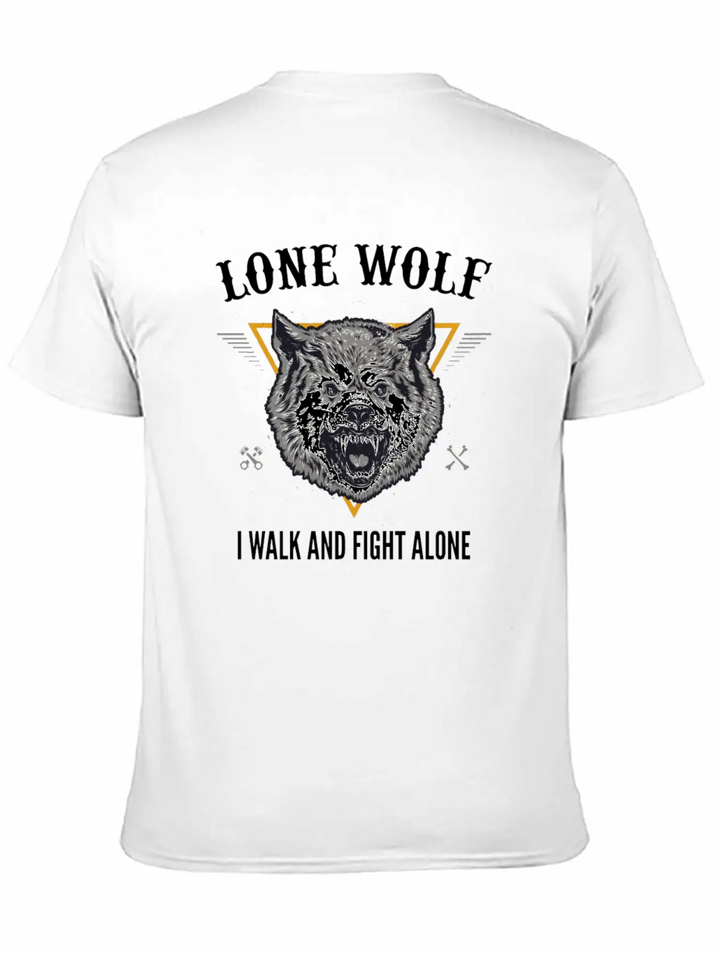 Lone Wolf I Walk And Fight Alone Loner Motivation Unisex Casual T-Shirt – Clean Design For Daily Comfort