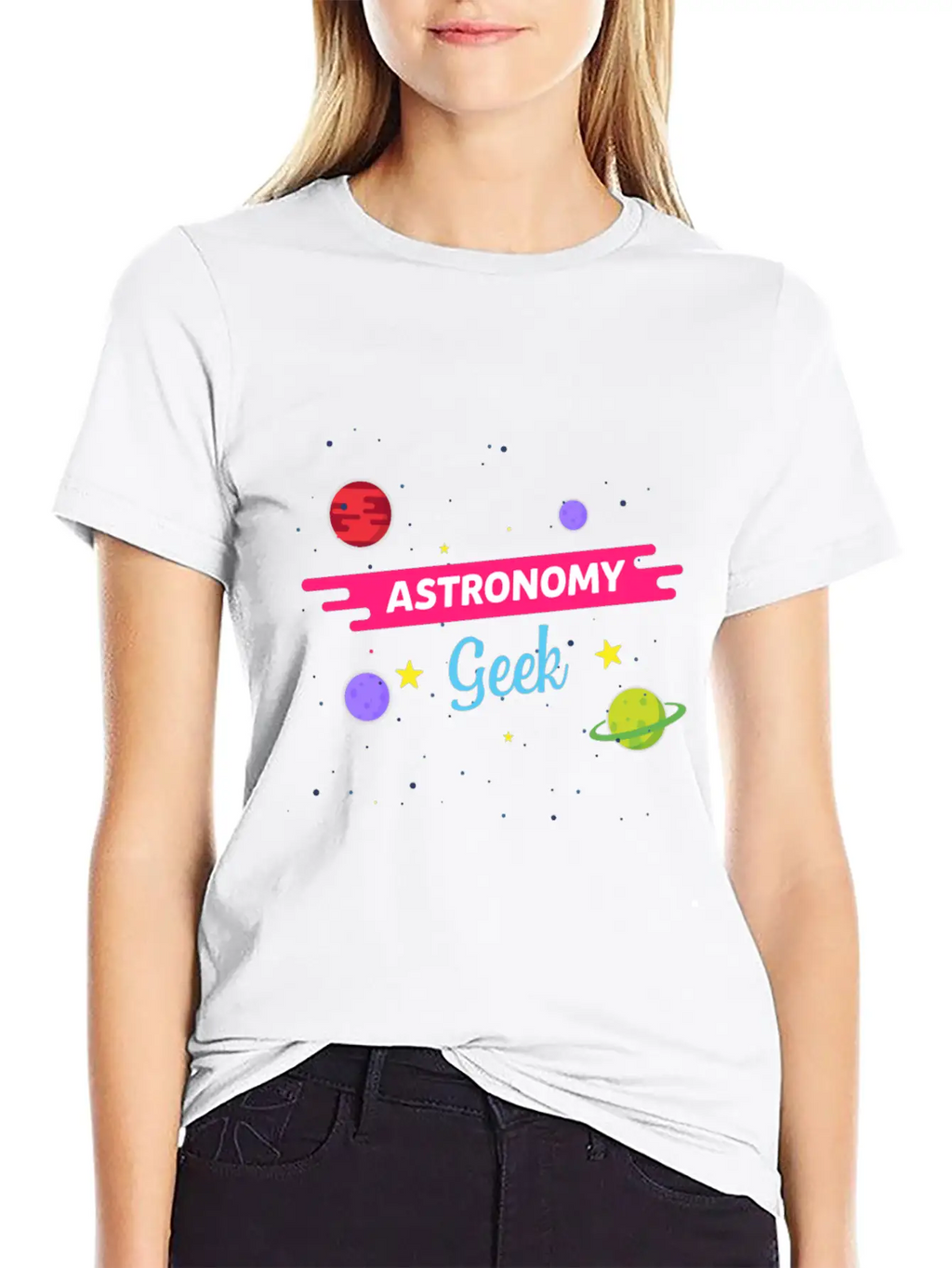 LongshanksTees Astronomy Geek Stylish Everyday T-Shirt – Unisex Basic Cotton Tee