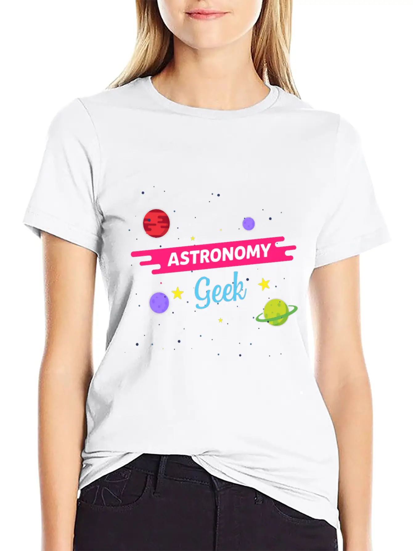 LongshanksTees Astronomy Geek Stylish Everyday T-Shirt – Unisex Basic Cotton Tee