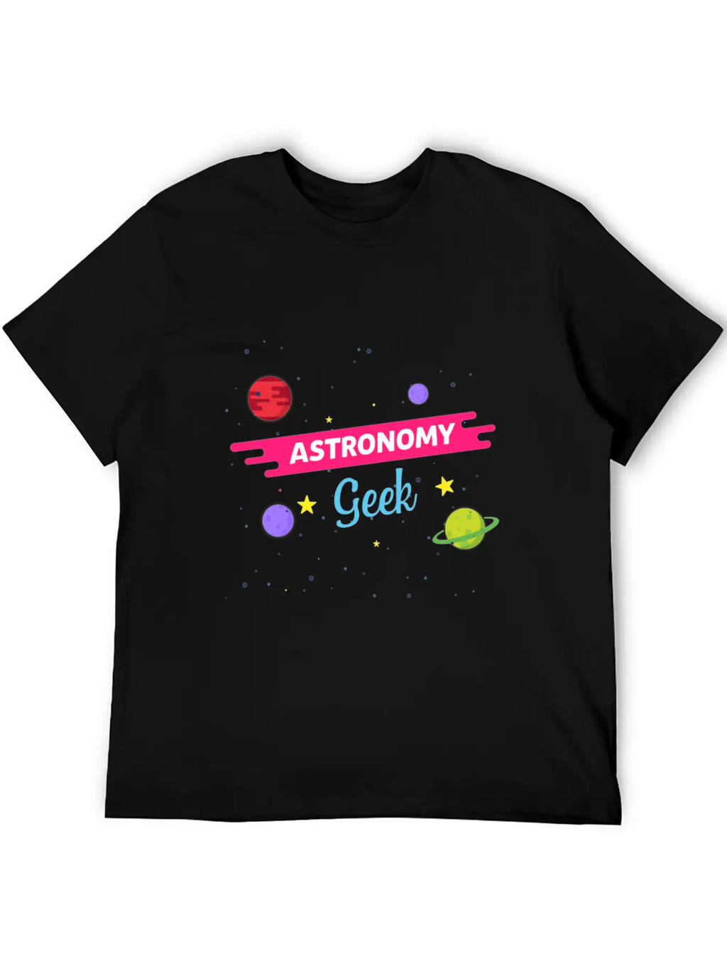 LongshanksTees Astronomy Geek Stylish Everyday T-Shirt – Unisex Basic Cotton Tee