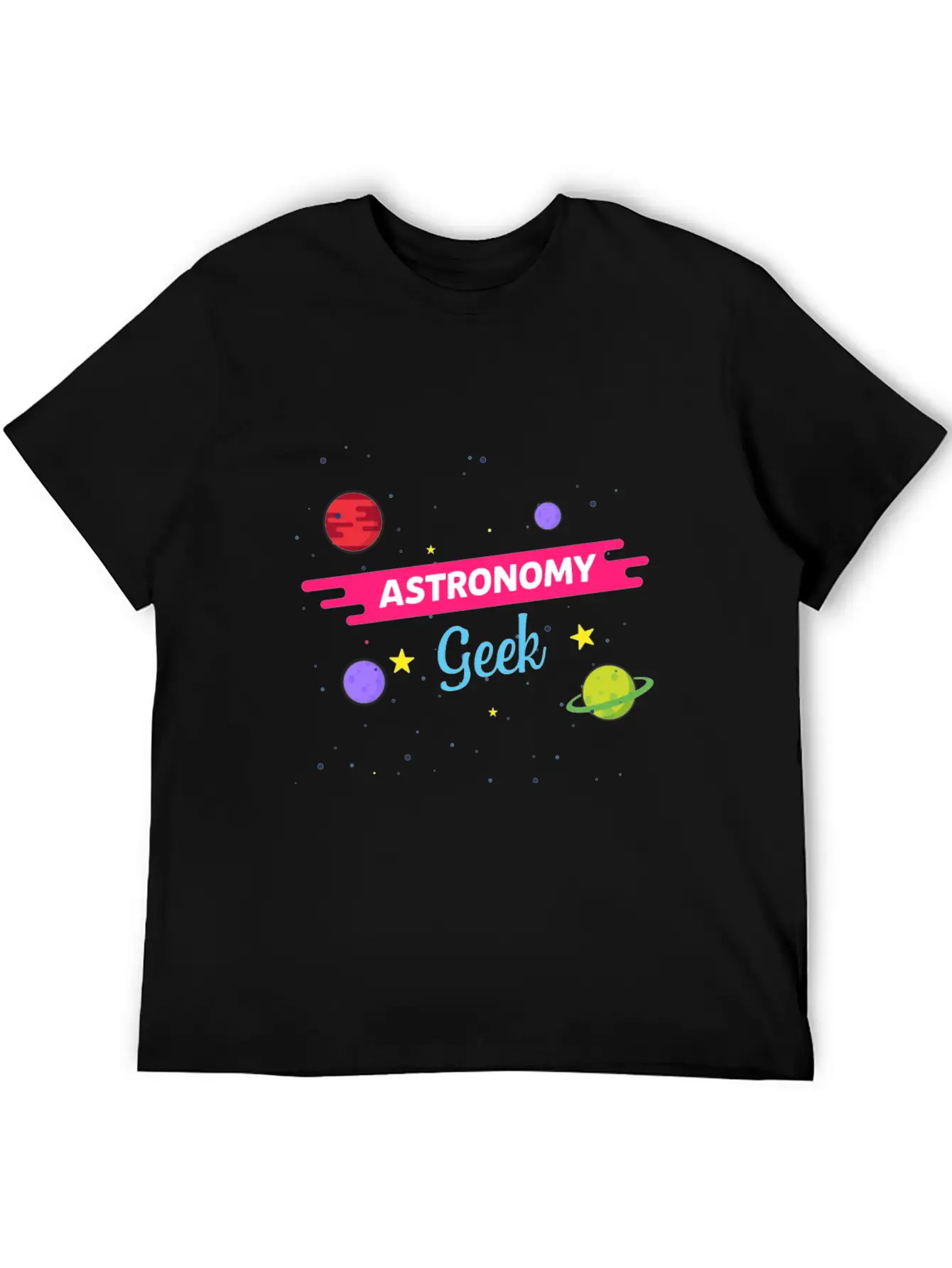 LongshanksTees Astronomy Geek Stylish Everyday T-Shirt – Unisex Basic Cotton Tee
