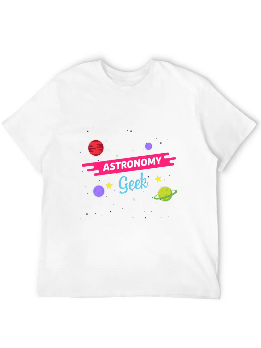 LongshanksTees Astronomy Geek Stylish Everyday T-Shirt – Unisex Basic Cotton Tee