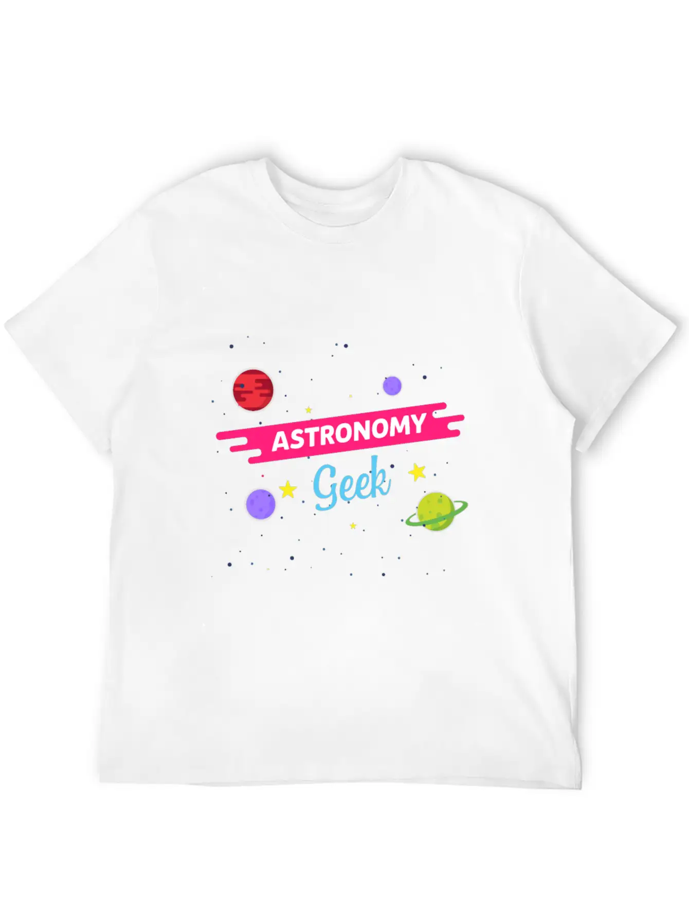 LongshanksTees Astronomy Geek Stylish Everyday T-Shirt – Unisex Basic Cotton Tee