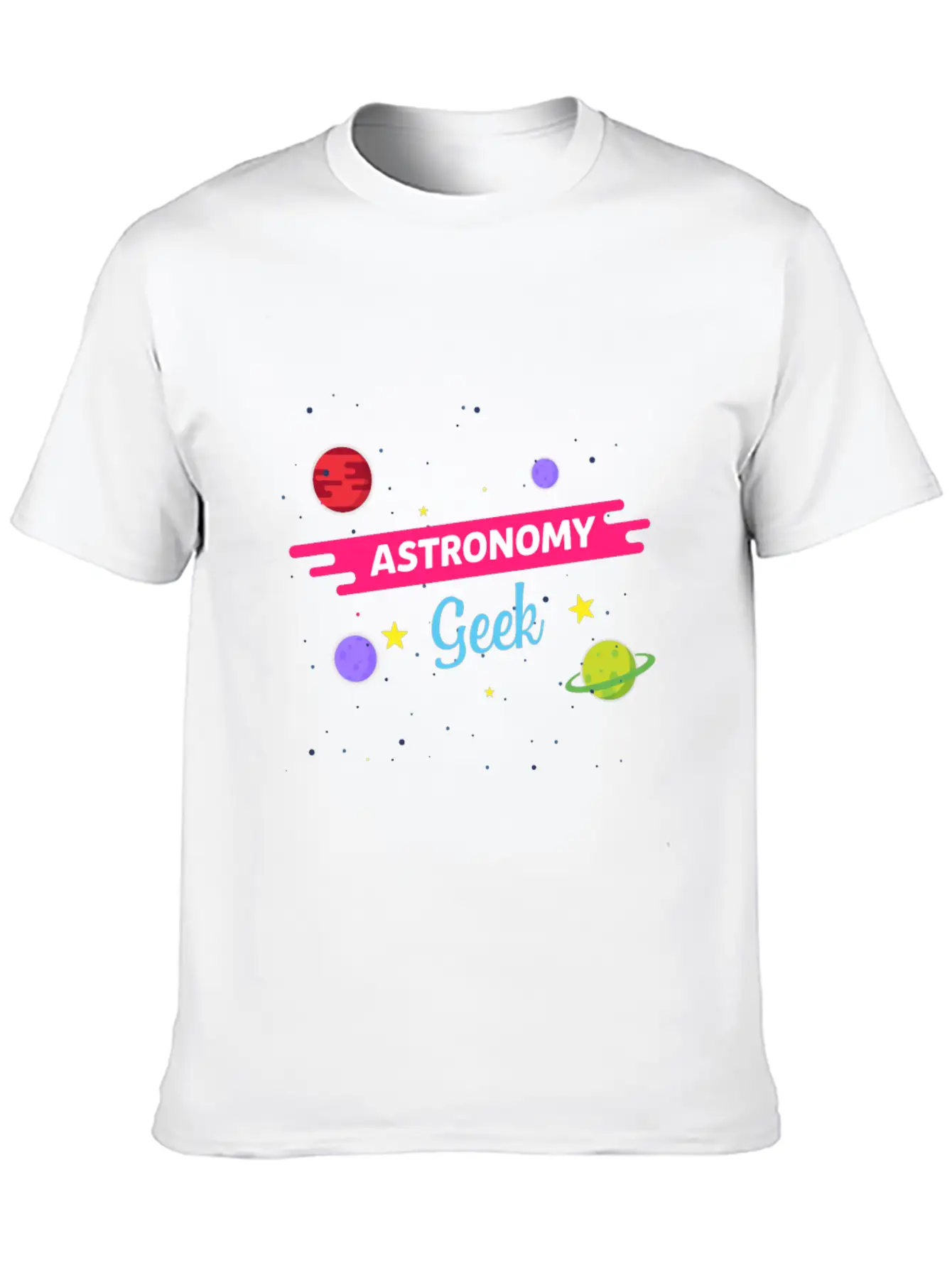 LongshanksTees Astronomy Geek Stylish Everyday T-Shirt – Unisex Basic Cotton Tee