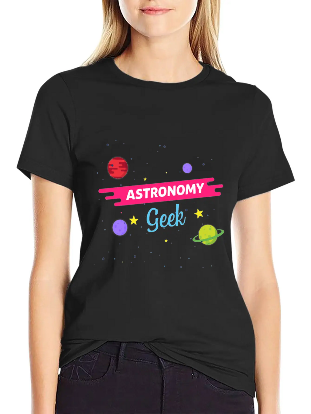 LongshanksTees Astronomy Geek Stylish Everyday T-Shirt – Unisex Basic Cotton Tee
