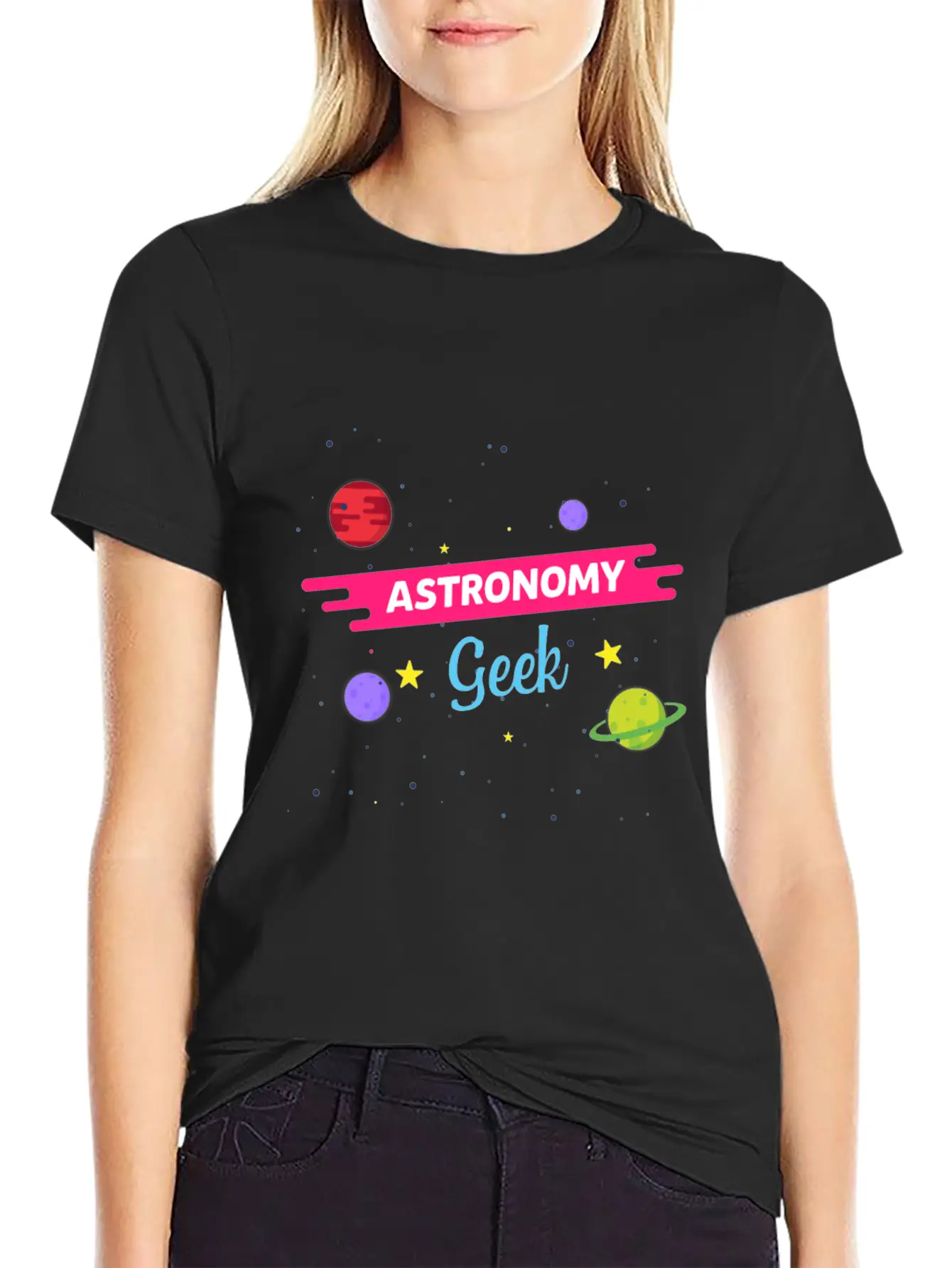 LongshanksTees Astronomy Geek Stylish Everyday T-Shirt – Unisex Basic Cotton Tee