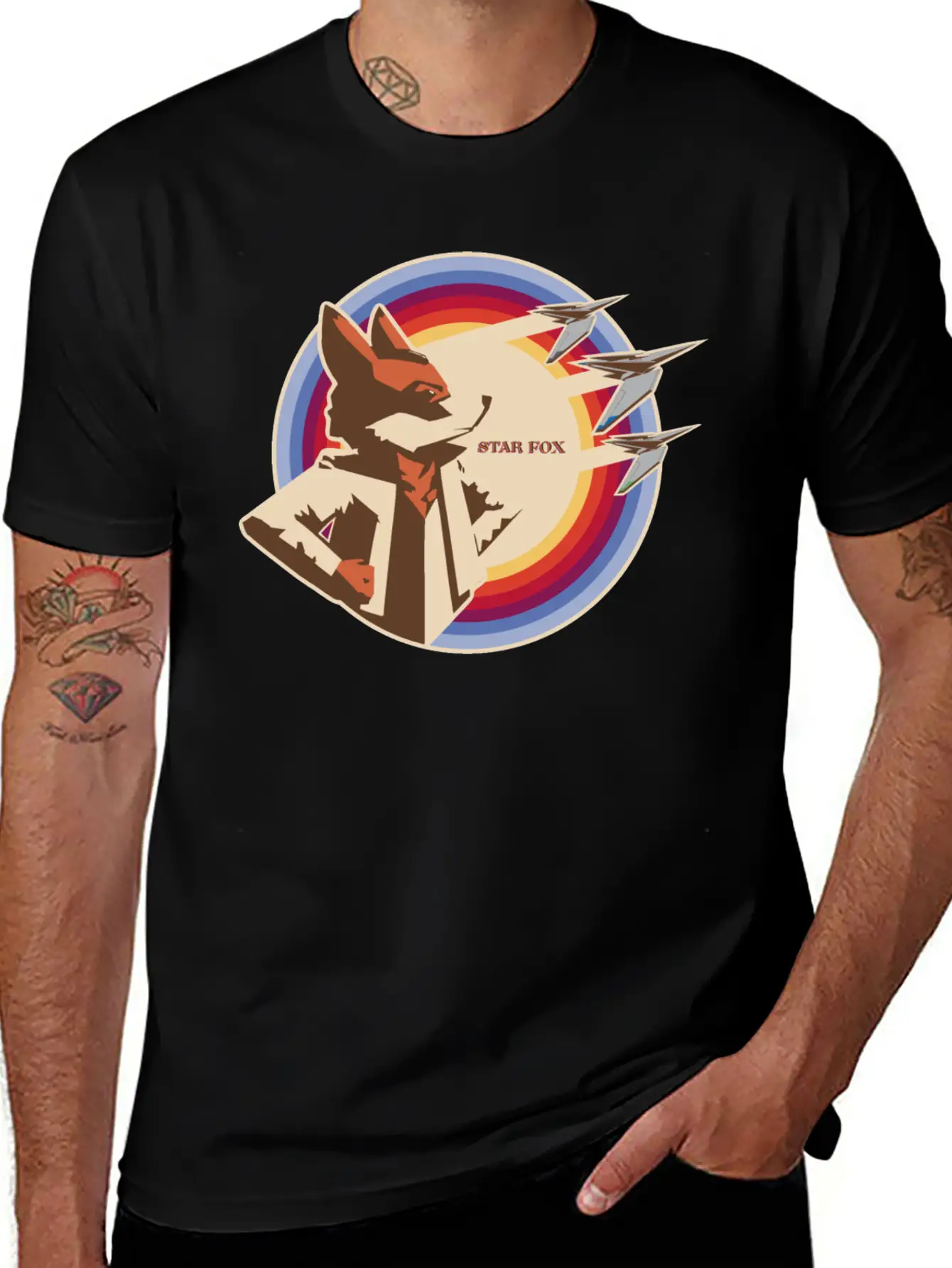 Look To The Stars, Fox Unisex Short Sleeve Soft Cotton T-Shirt – Casual Everyday Wear
