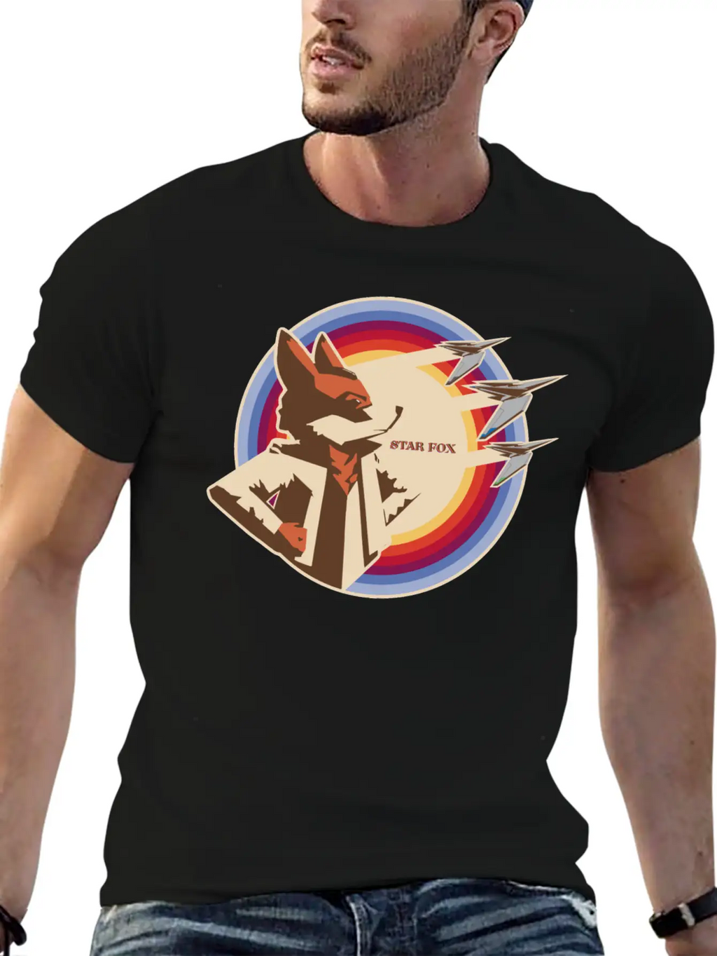 Look To The Stars, Fox Unisex Short Sleeve Soft Cotton T-Shirt – Casual Everyday Wear