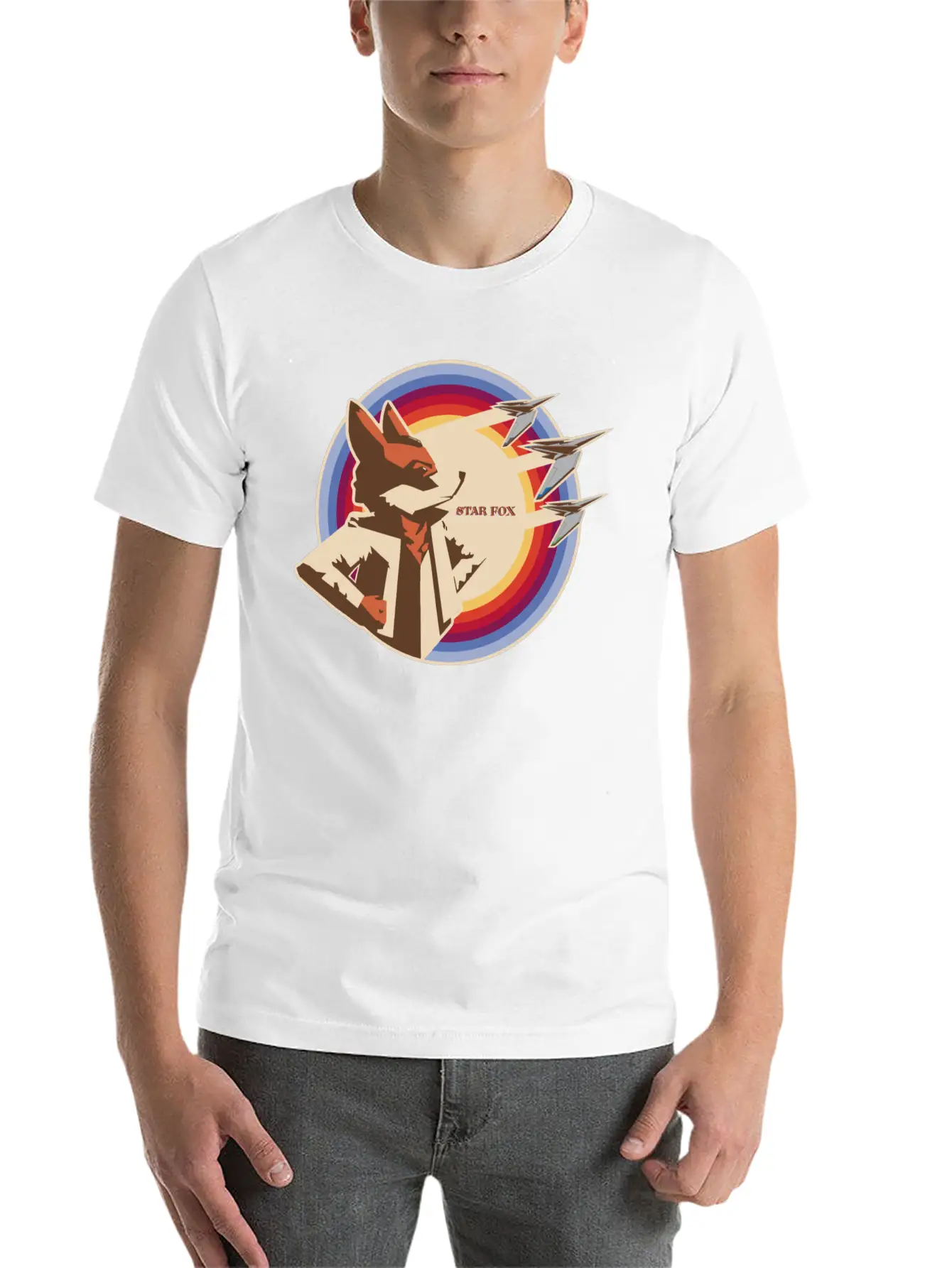 Look To The Stars, Fox Unisex Short Sleeve Soft Cotton T-Shirt – Casual Everyday Wear
