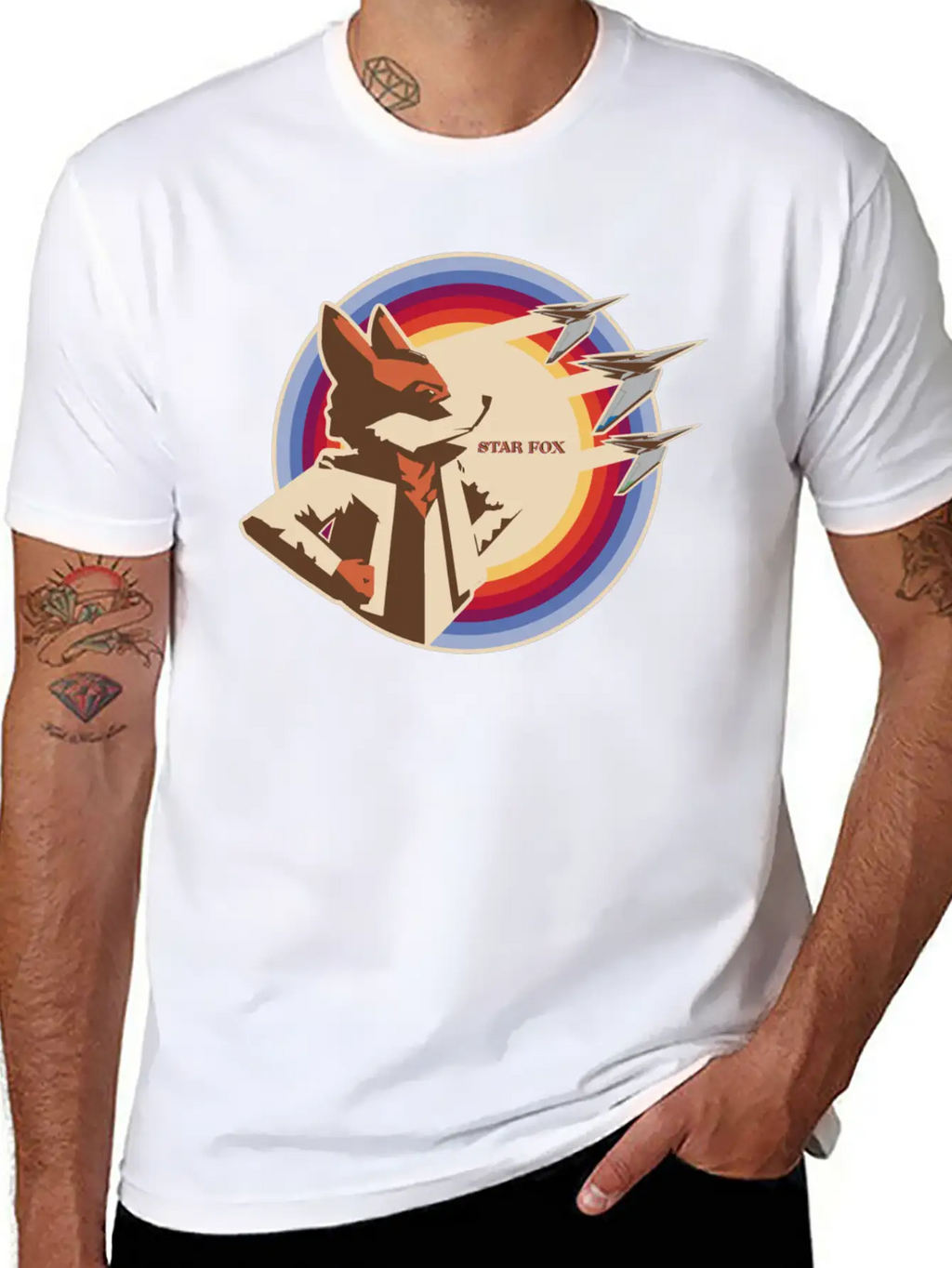 Look To The Stars, Fox Unisex Short Sleeve Soft Cotton T-Shirt – Casual Everyday Wear