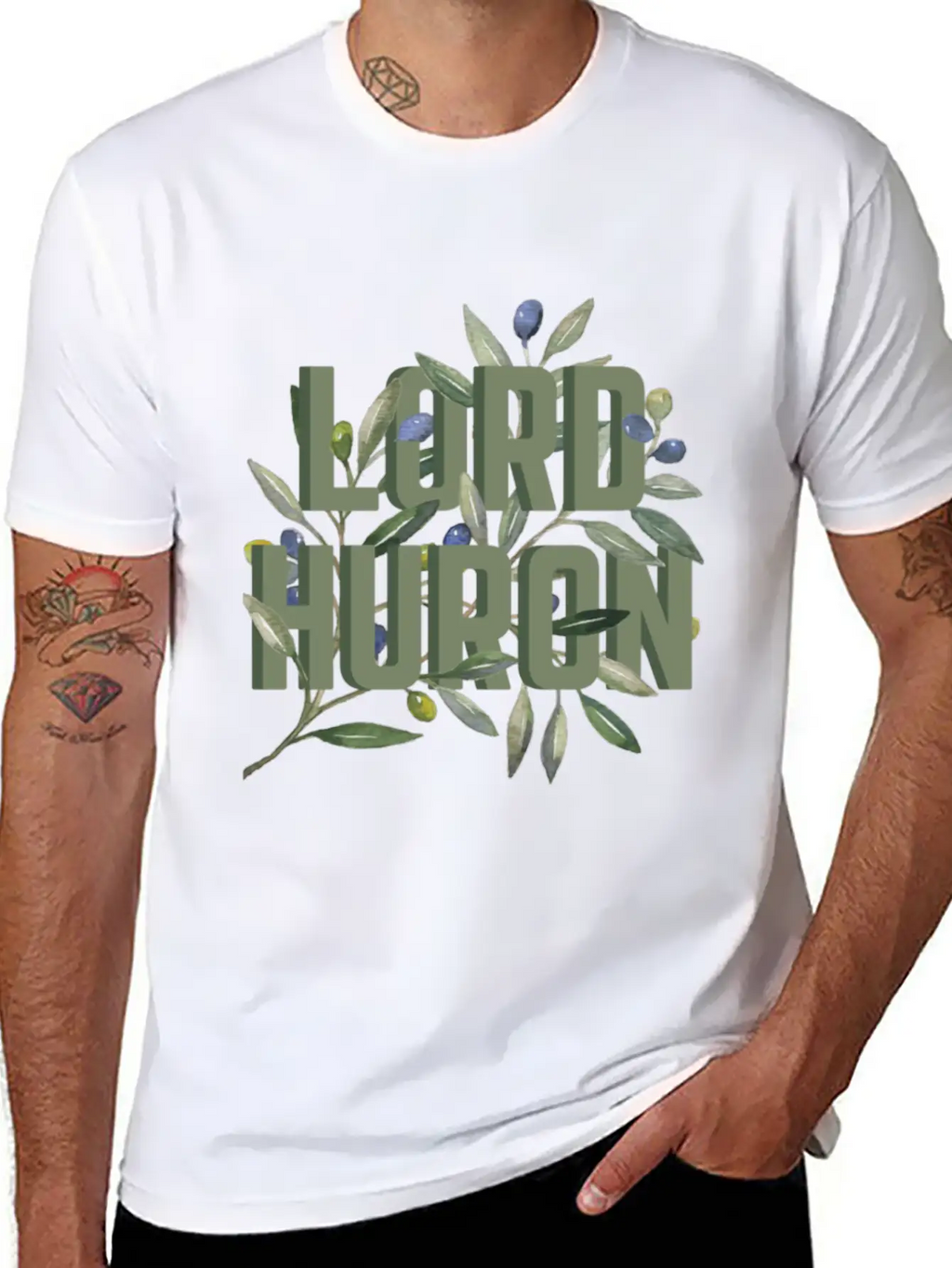 Lord Huron Olive Branch Casual Graphic T-Shirt – Simple And Comfortable Daily Wear