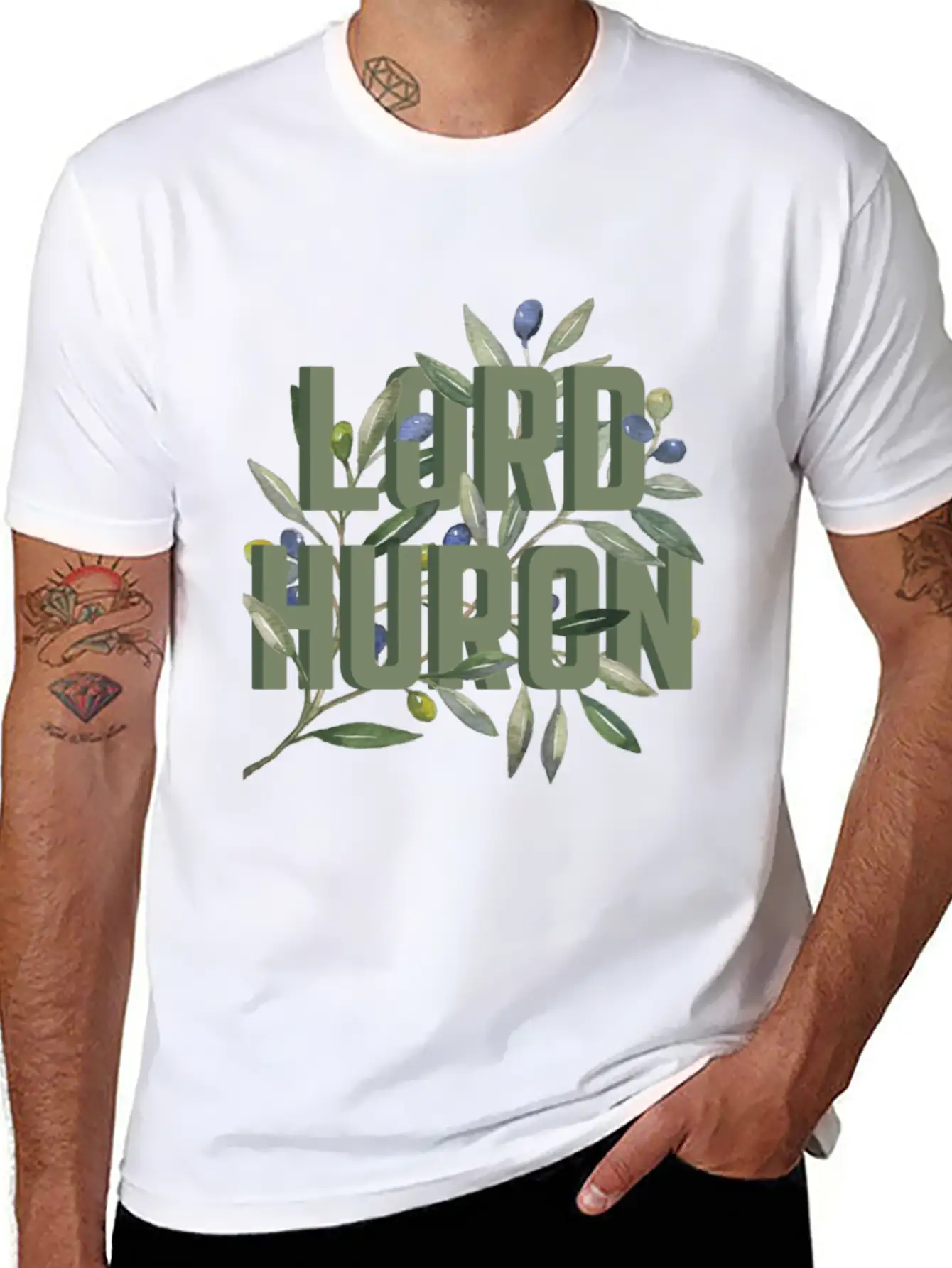 Lord Huron Olive Branch Casual Graphic T-Shirt – Simple And Comfortable Daily Wear