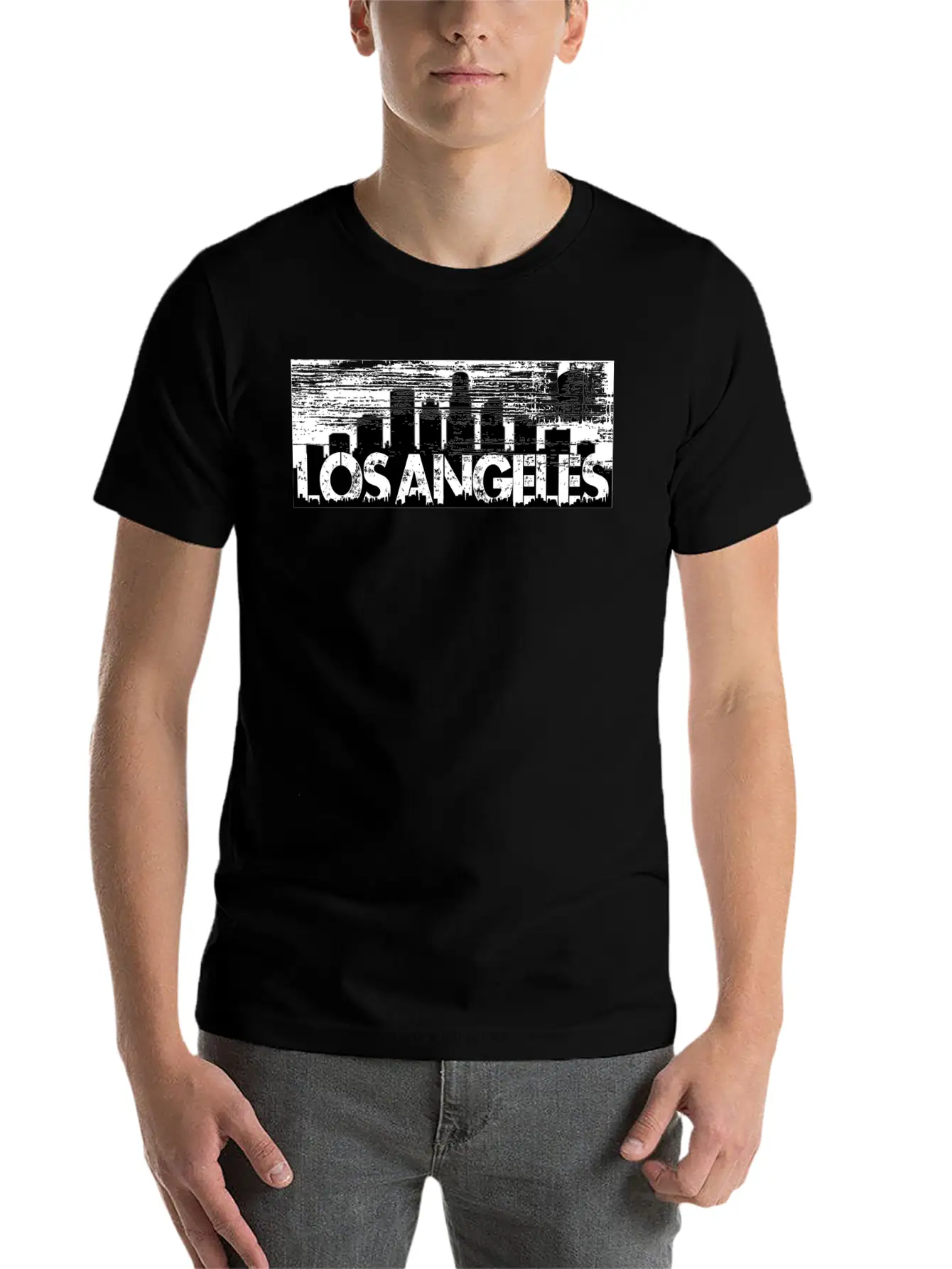 Los Angeles Cityscape Street Wear Unisex Casual T-Shirt – Clean Design For Daily Comfort