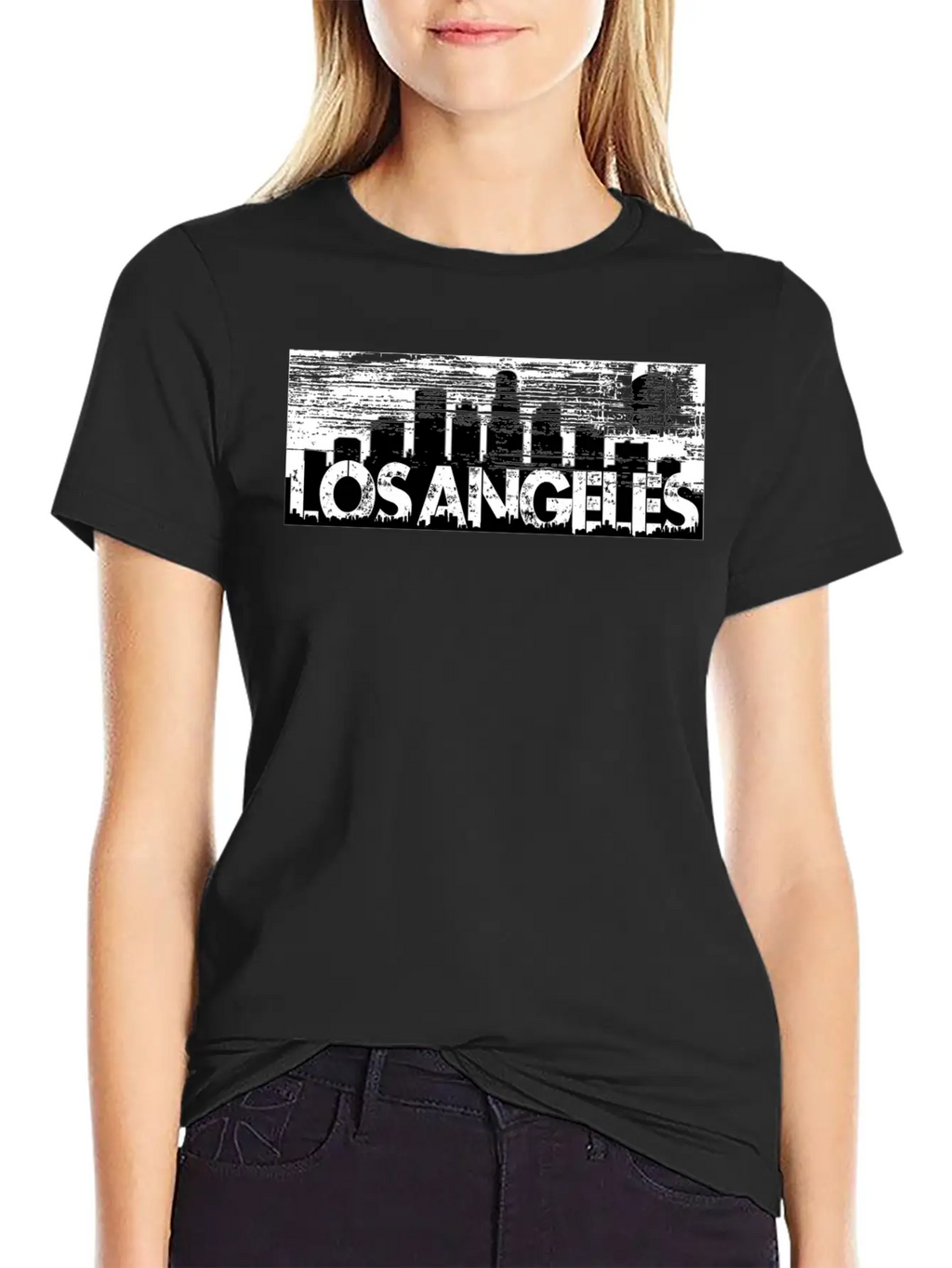 Los Angeles Cityscape Street Wear Unisex Casual T-Shirt – Clean Design For Daily Comfort