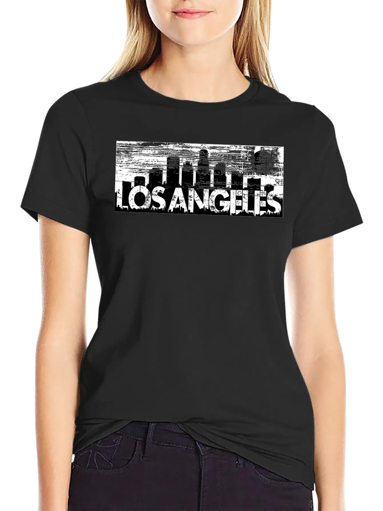 Los Angeles Cityscape Street Wear Unisex Casual T-Shirt – Clean Design For Daily Comfort