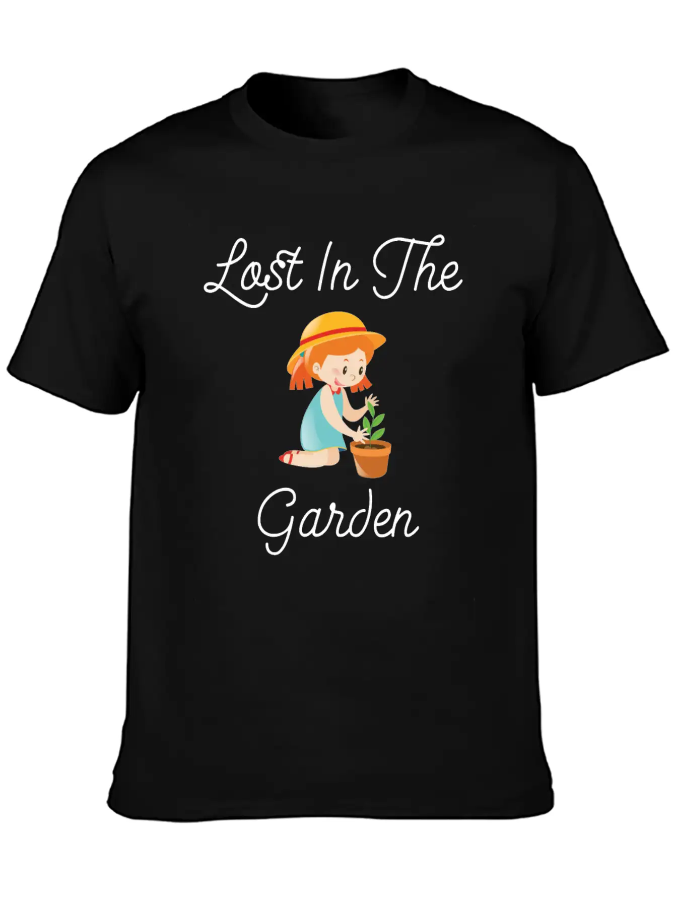 Lost In The Garden Nature Lover Gardening T-Shirt Unisex Casual T-Shirt – Clean Design For Daily Comfort