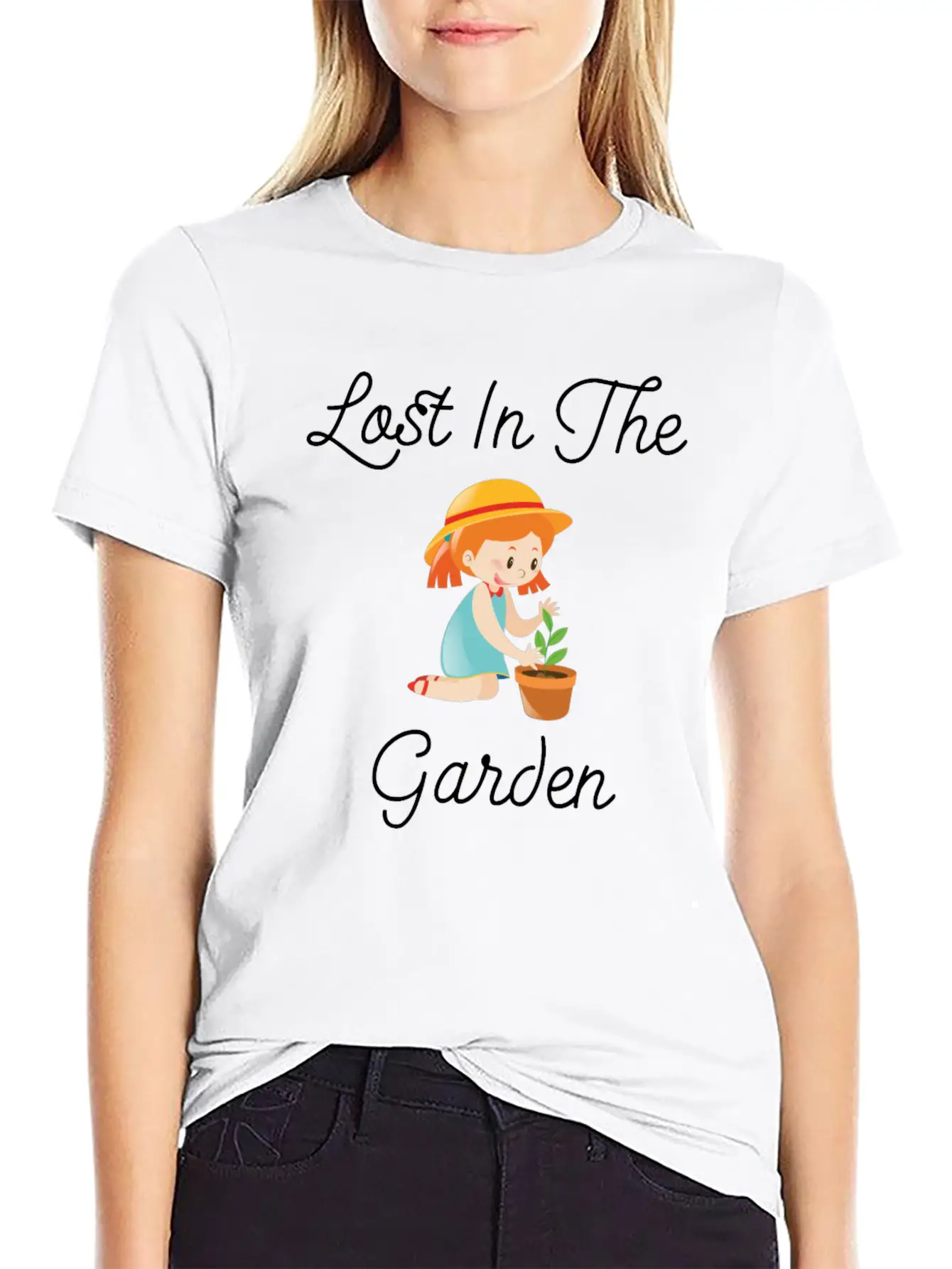 Lost In The Garden Nature Lover Gardening T-Shirt Unisex Casual T-Shirt – Clean Design For Daily Comfort