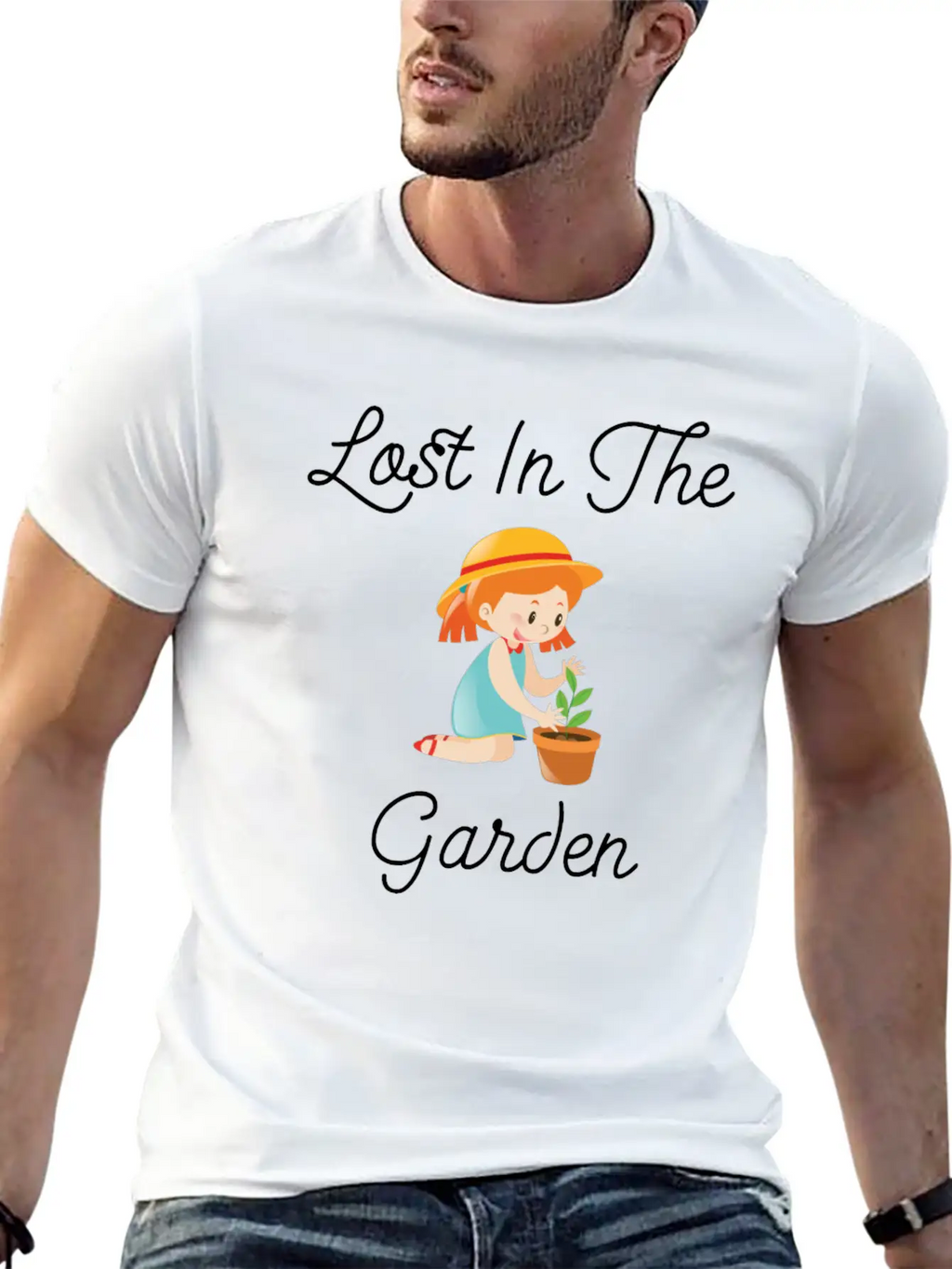 Lost In The Garden Nature Lover Gardening T-Shirt Unisex Casual T-Shirt – Clean Design For Daily Comfort