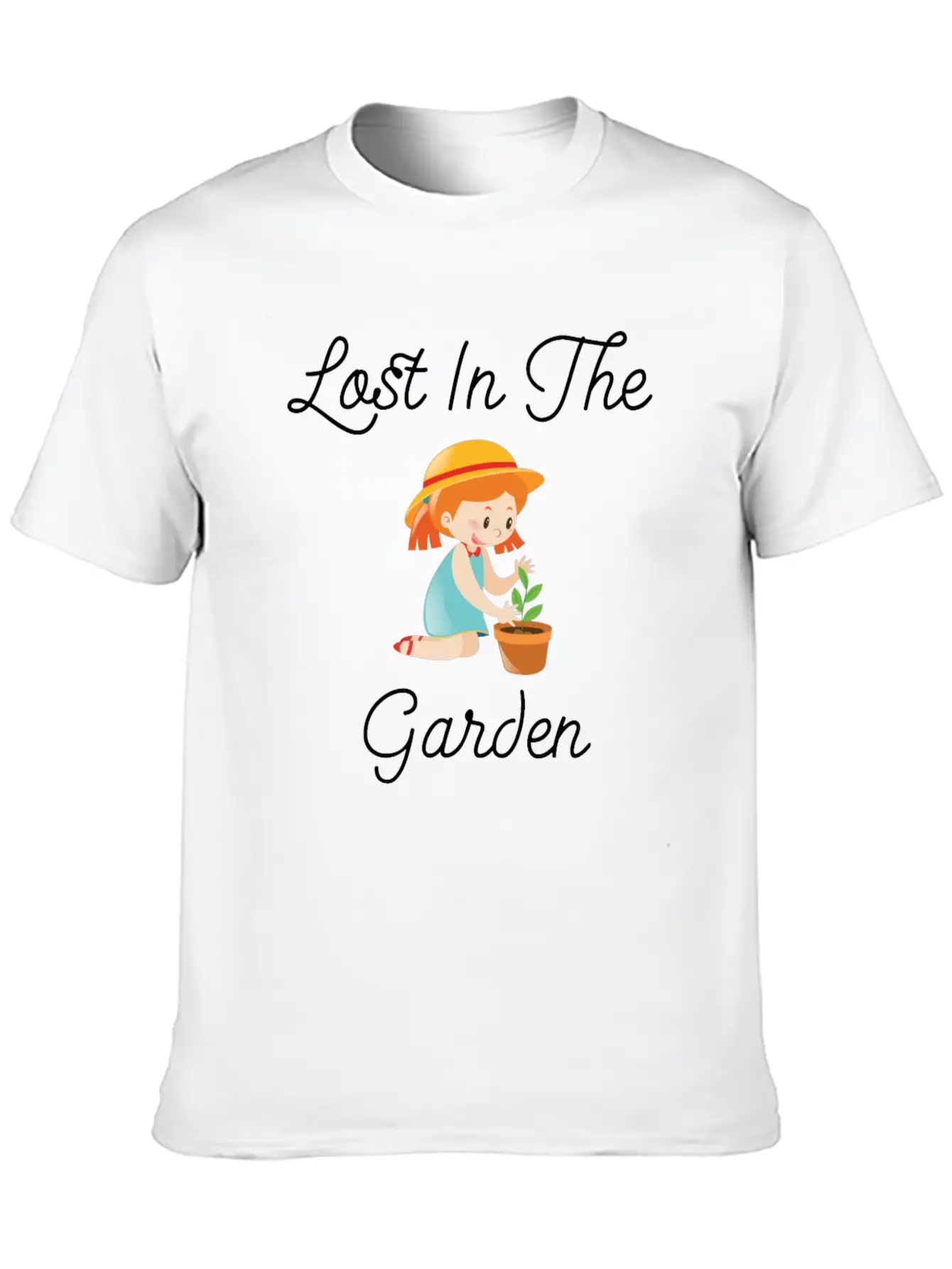 Lost In The Garden Nature Lover Gardening T-Shirt Unisex Casual T-Shirt – Clean Design For Daily Comfort