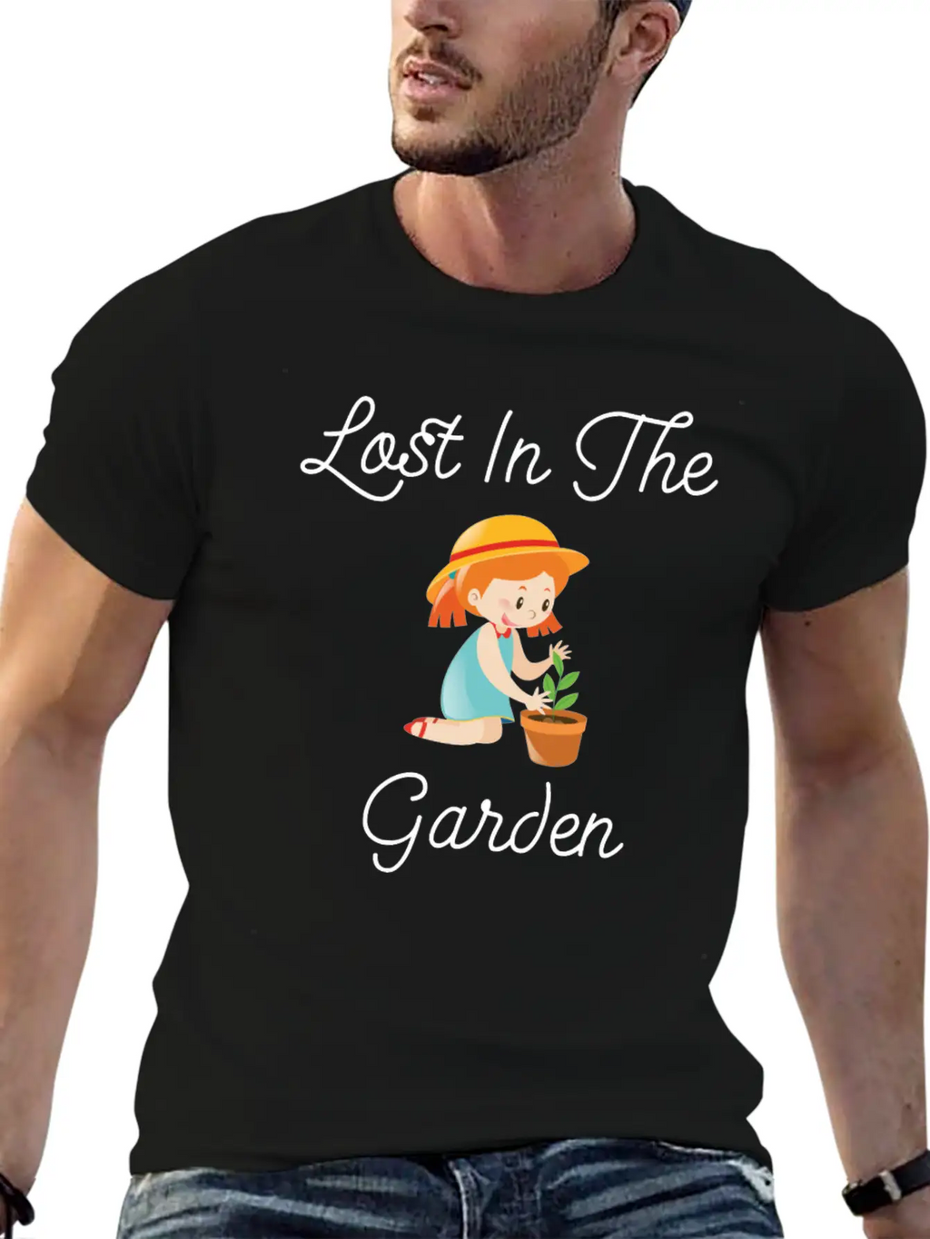 Lost In The Garden Nature Lover Gardening T-Shirt Unisex Casual T-Shirt – Clean Design For Daily Comfort
