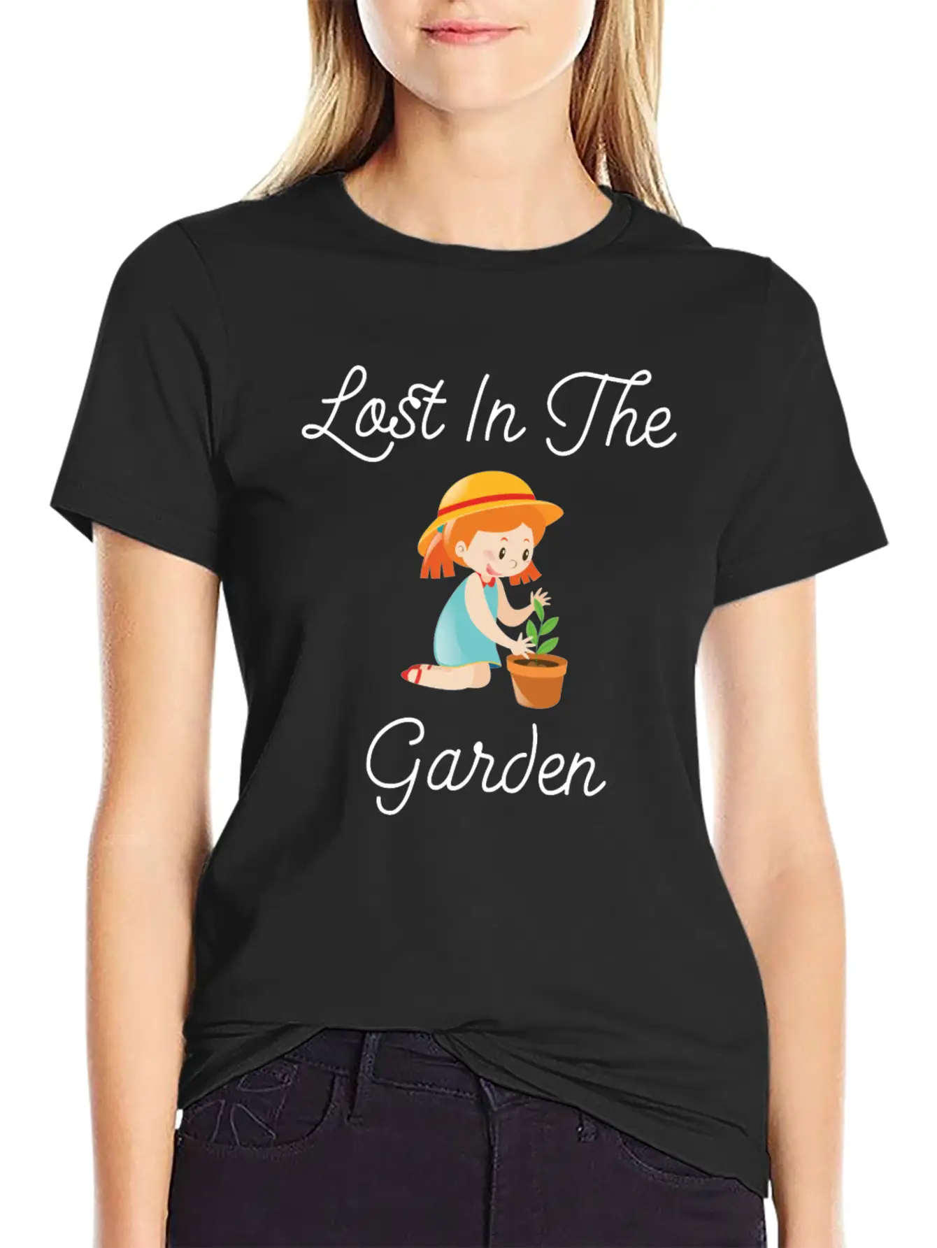 Lost In The Garden Nature Lover Gardening T-Shirt Unisex Casual T-Shirt – Clean Design For Daily Comfort