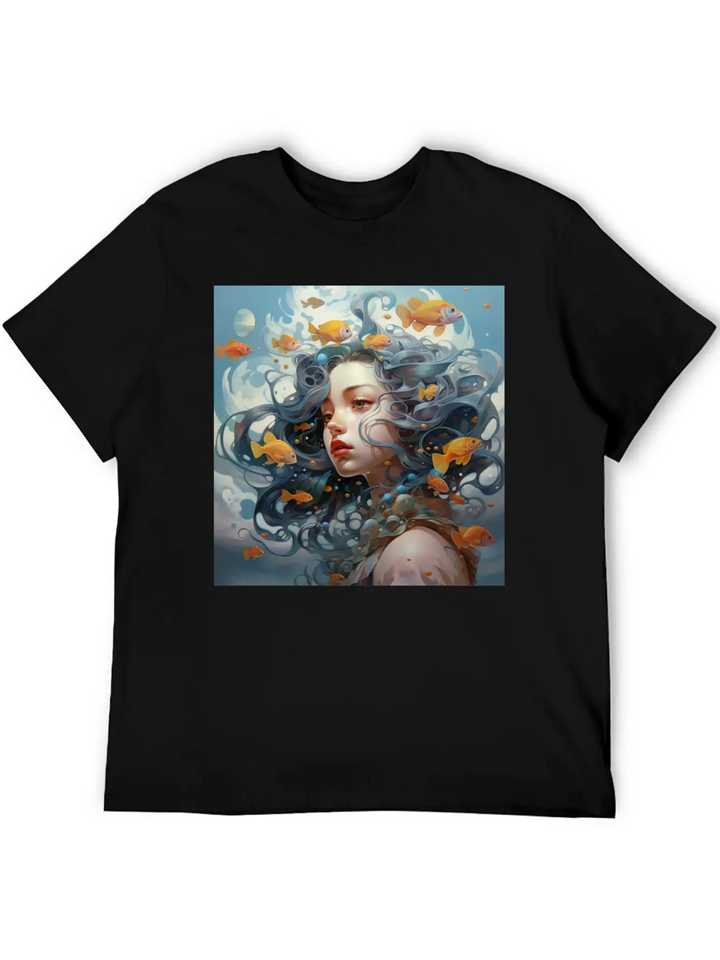 Lost In Water [Surreal Aesthetic] Unisex Casual T-Shirt – Clean Design For Daily Comfort