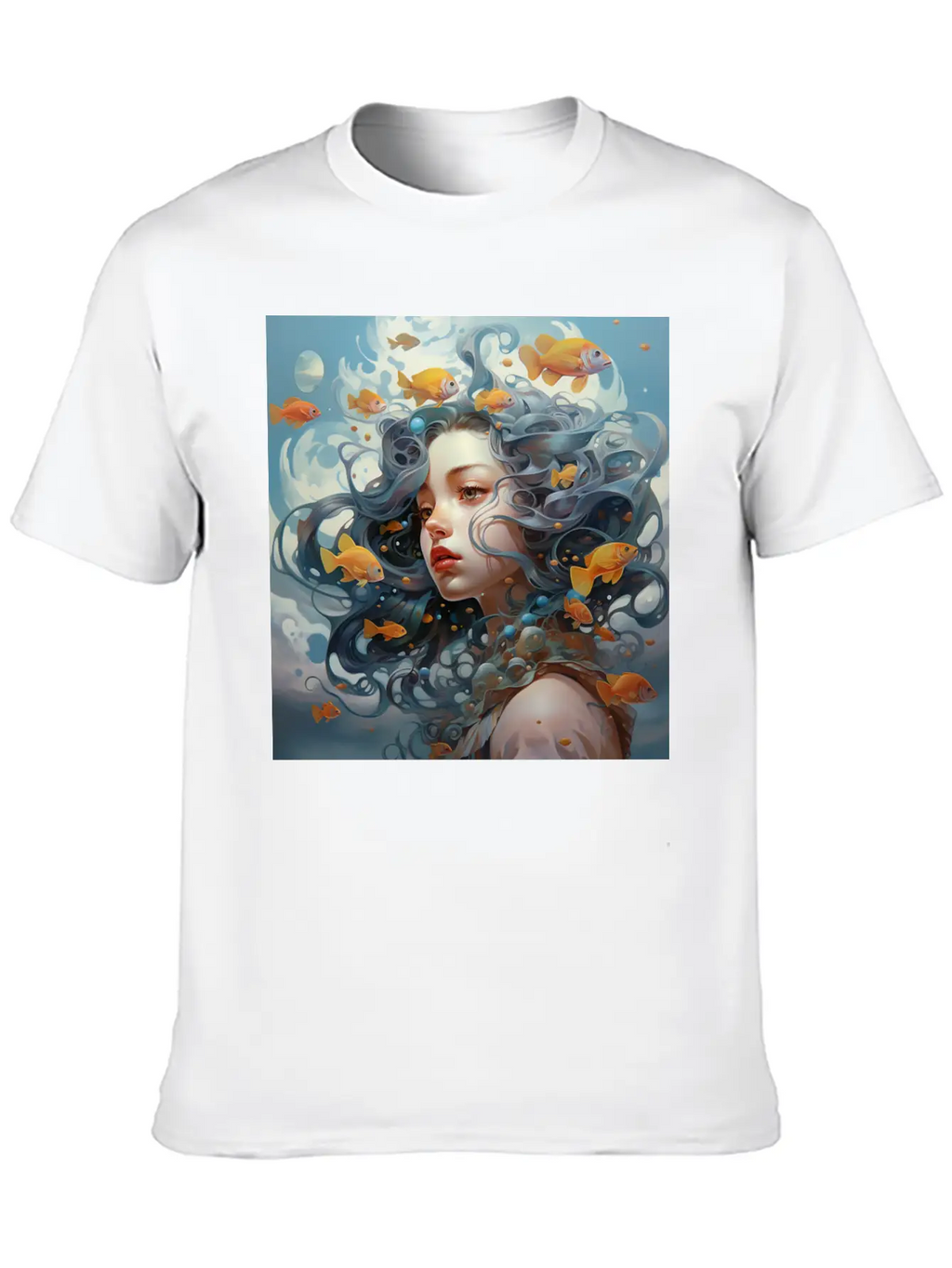 Lost In Water [Surreal Aesthetic] Unisex Casual T-Shirt – Clean Design For Daily Comfort