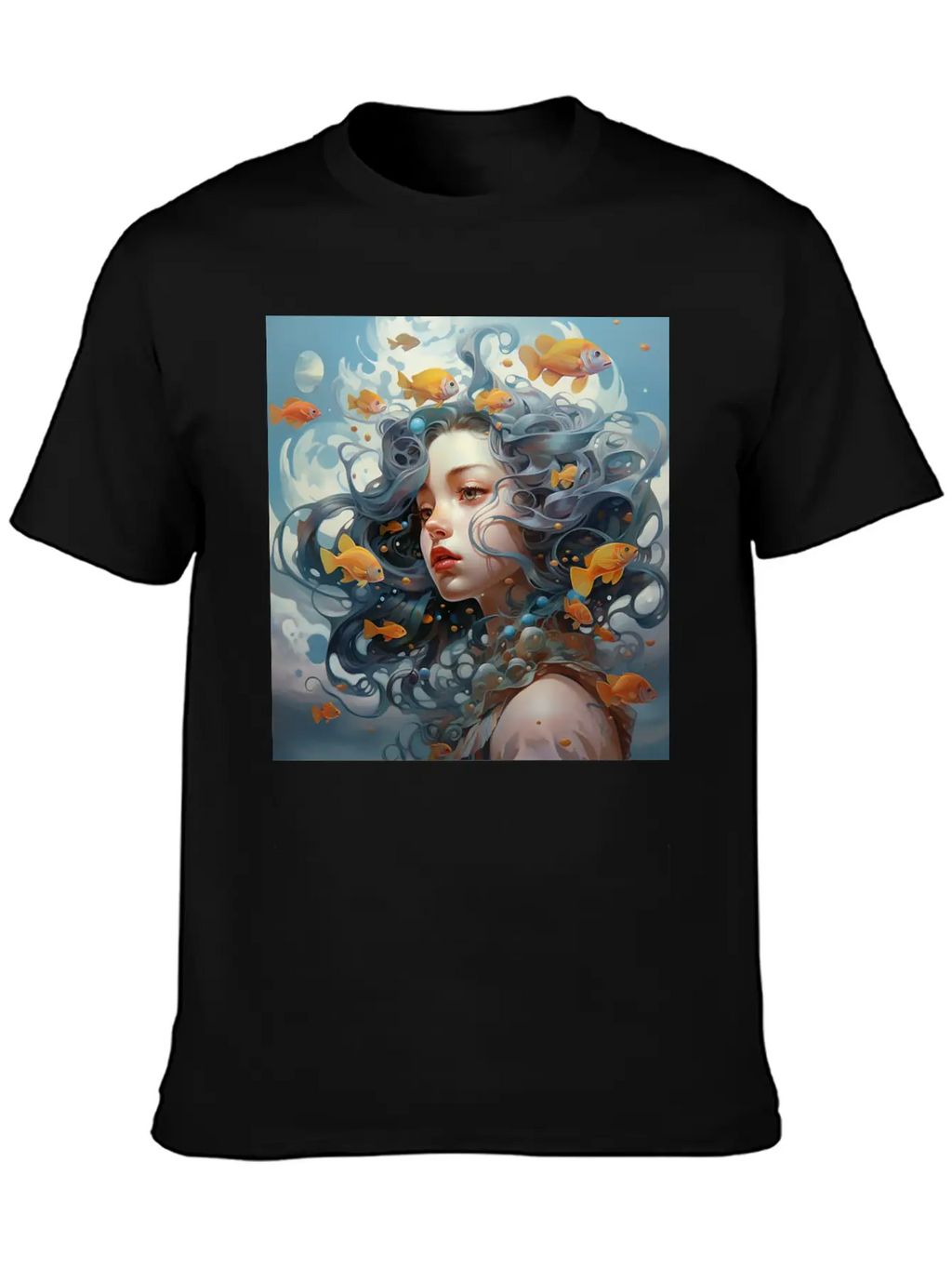 Lost In Water [Surreal Aesthetic] Unisex Casual T-Shirt – Clean Design For Daily Comfort