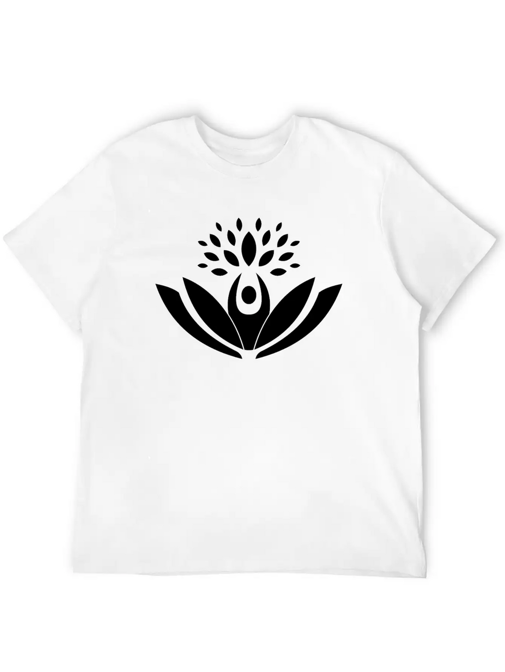 Lotus Flower Blossom Unisex Casual T-Shirt – Clean Design For Daily Comfort