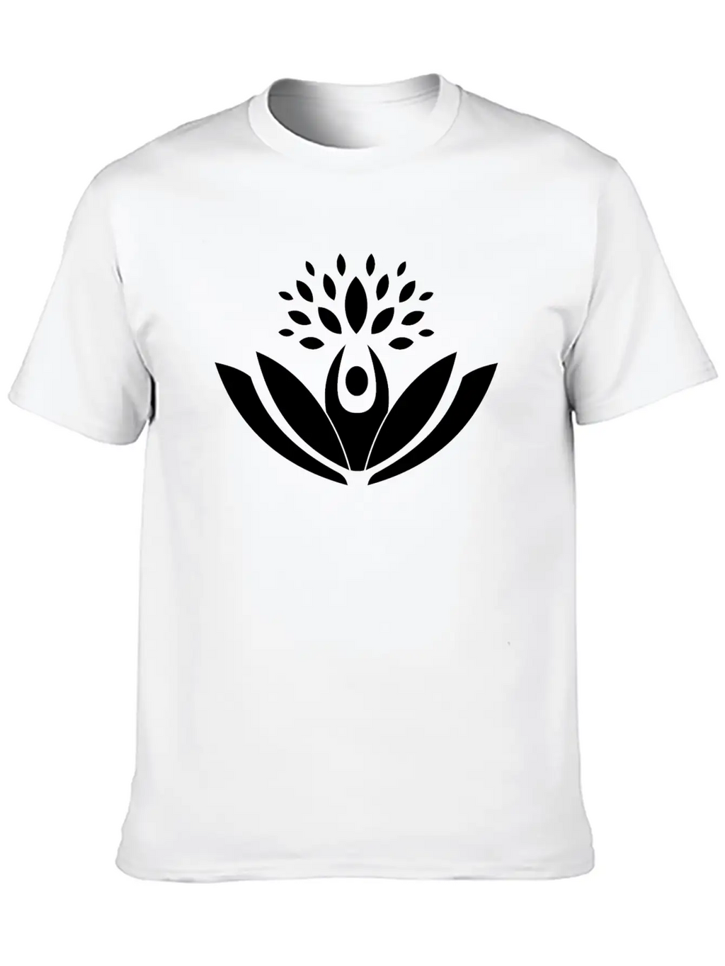 Lotus Flower Blossom Unisex Casual T-Shirt – Clean Design For Daily Comfort