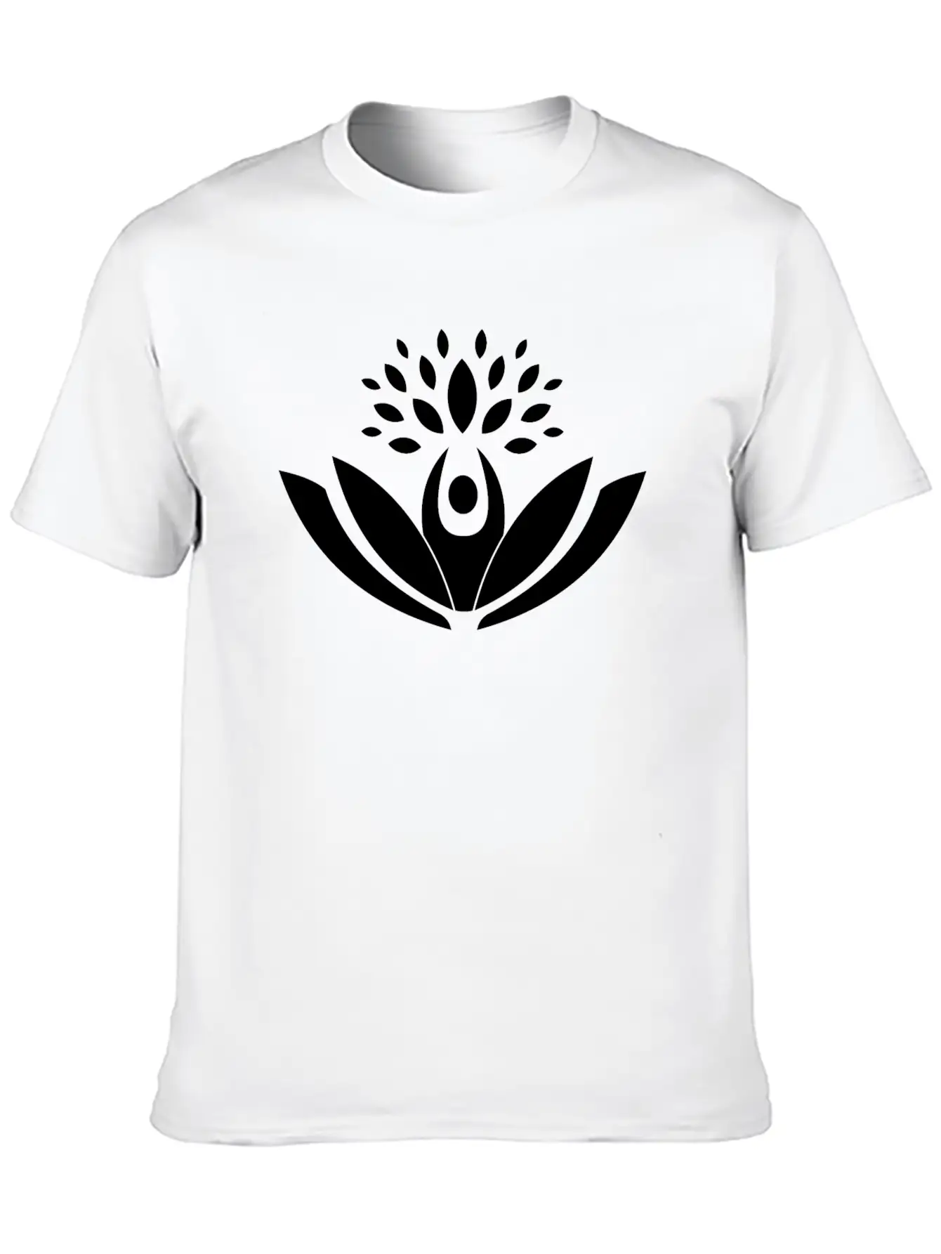Lotus Flower Blossom Unisex Casual T-Shirt – Clean Design For Daily Comfort