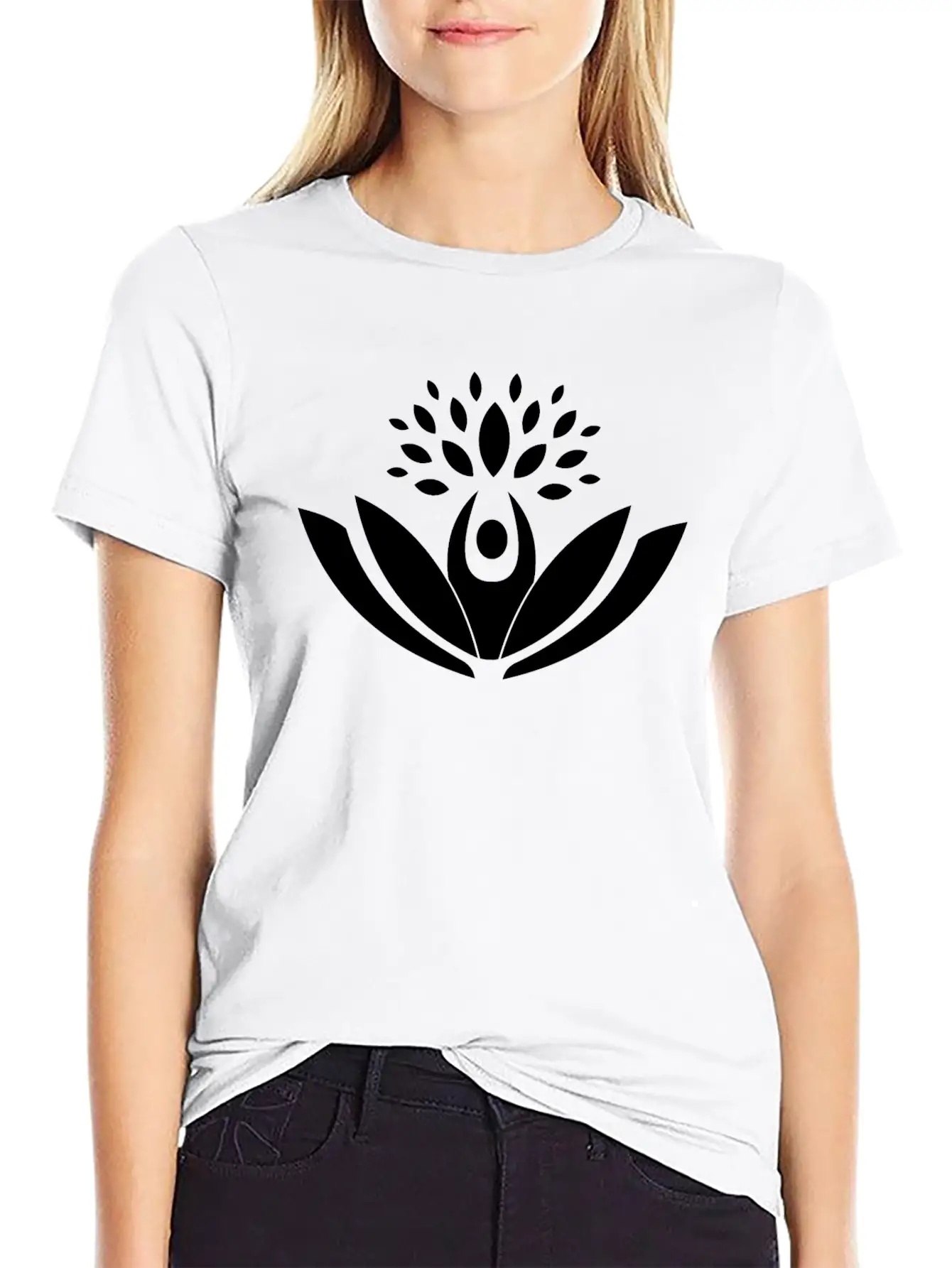Lotus Flower Blossom Unisex Casual T-Shirt – Clean Design For Daily Comfort