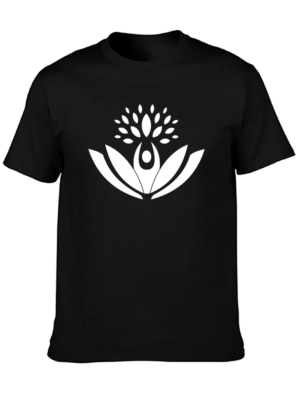 Lotus Flower Blossom Unisex Casual T-Shirt – Clean Design For Daily Comfort