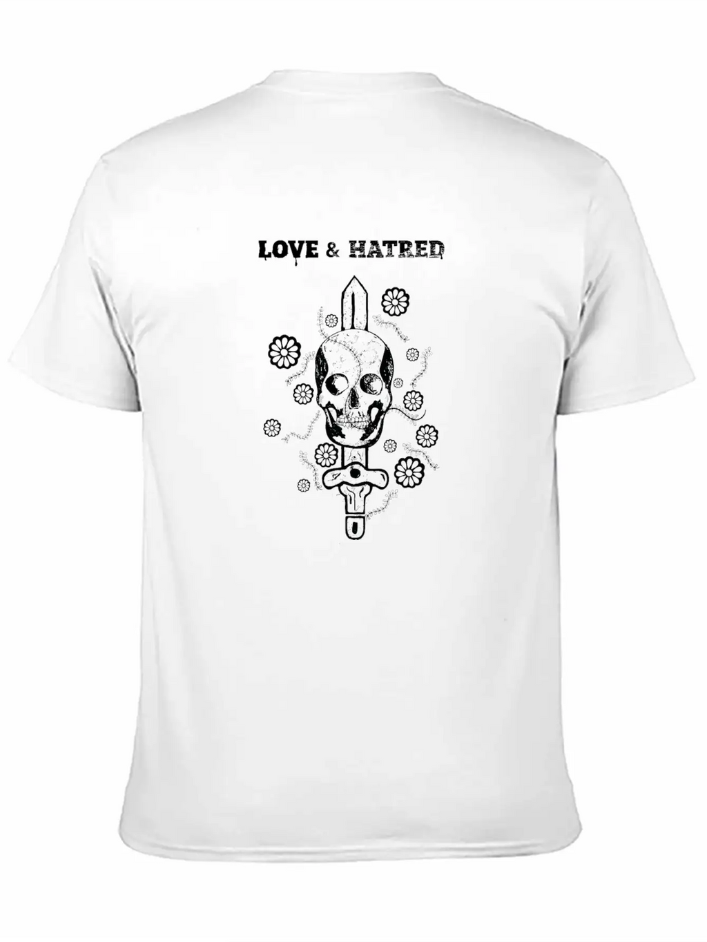 Love And Hatred Unisex Short Sleeve Soft Cotton T-Shirt – Casual Everyday Wear