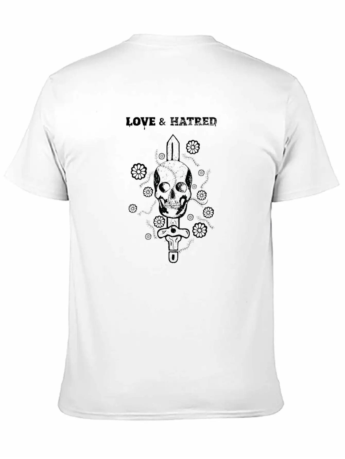 Love And Hatred Unisex Short Sleeve Soft Cotton T-Shirt – Casual Everyday Wear