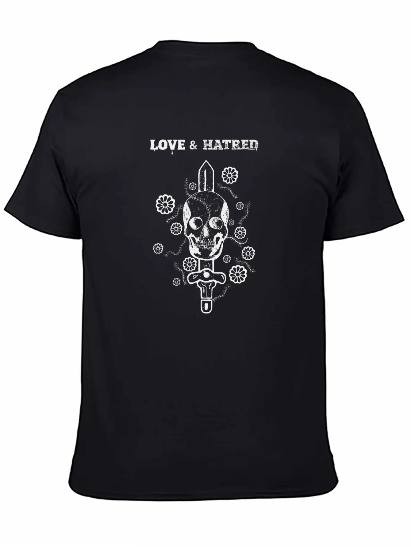 Love And Hatred Unisex Short Sleeve Soft Cotton T-Shirt – Casual Everyday Wear