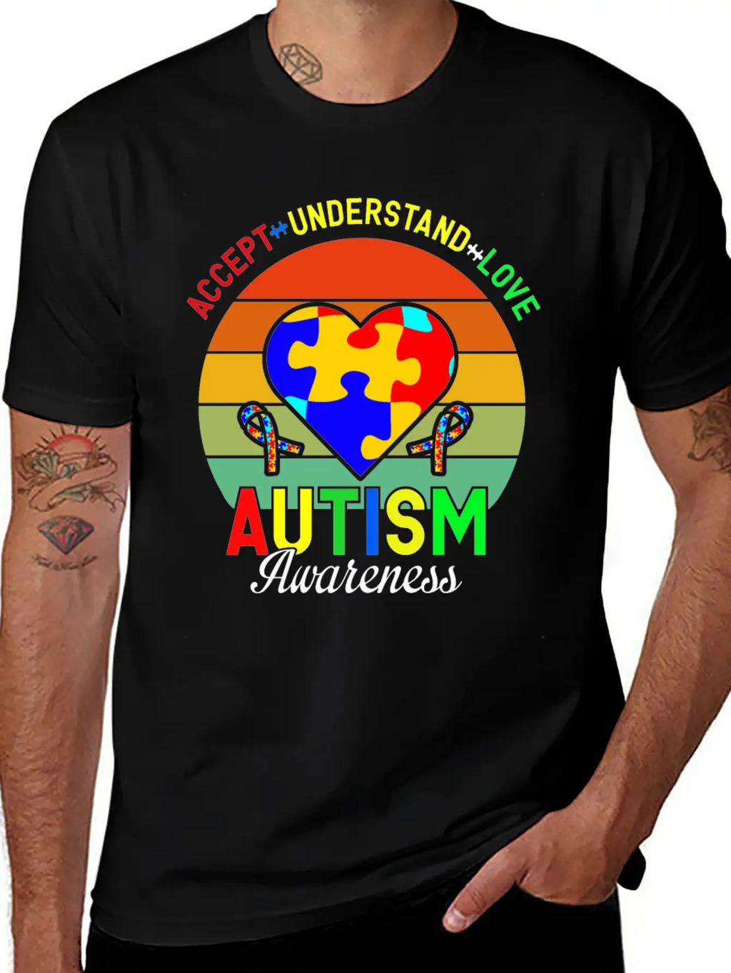 Love Autism Awareness Essential Cotton Tee For Daily Outfits – Unisex Style